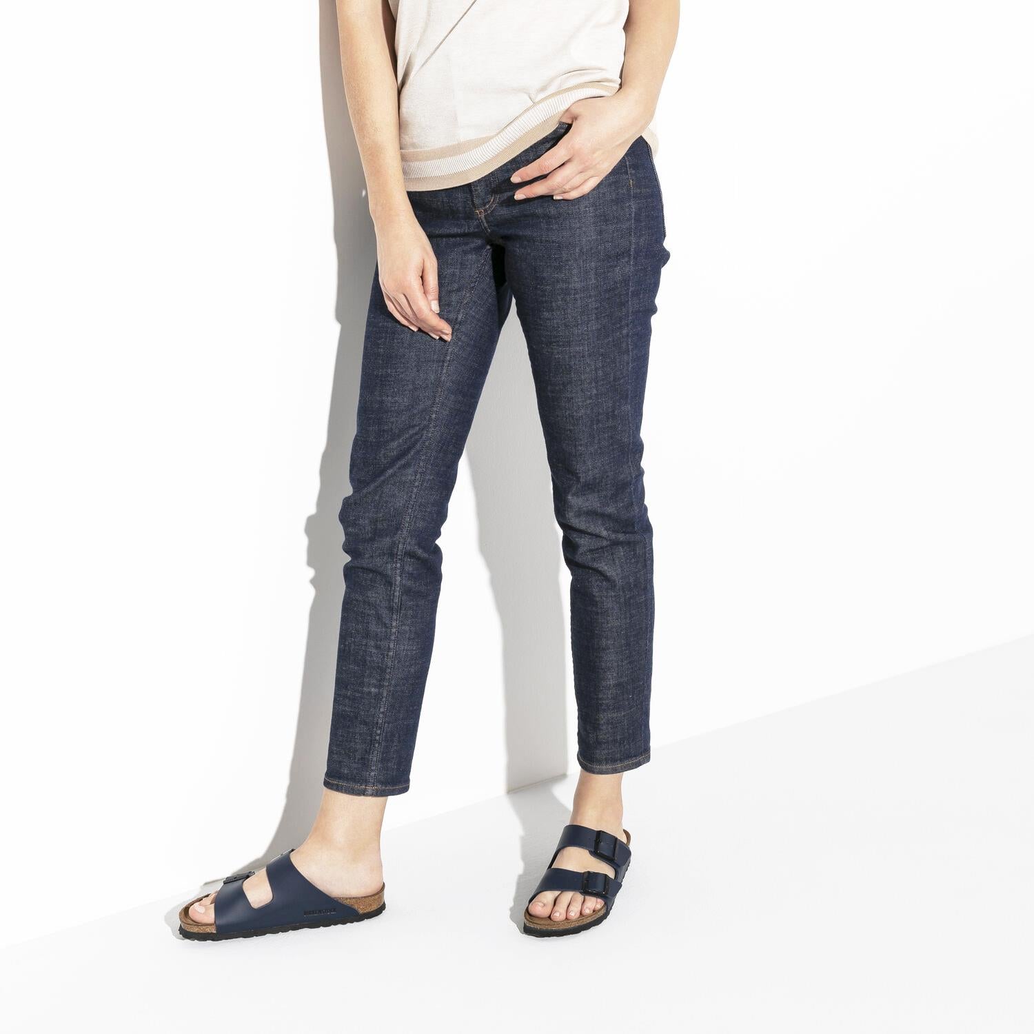Unisex Birkenstock Unisex Birkenstock Arizona Soft Footbed Blue Birko-Flor Blue Birko-Flor