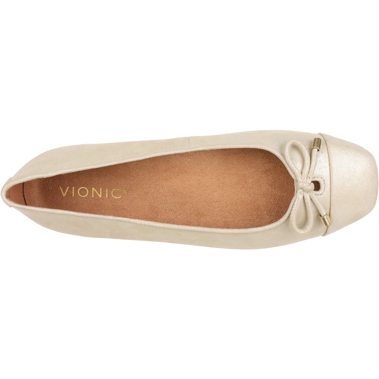 Womens Vionic Women's Vionic Klara Gold Leather Gold Leather