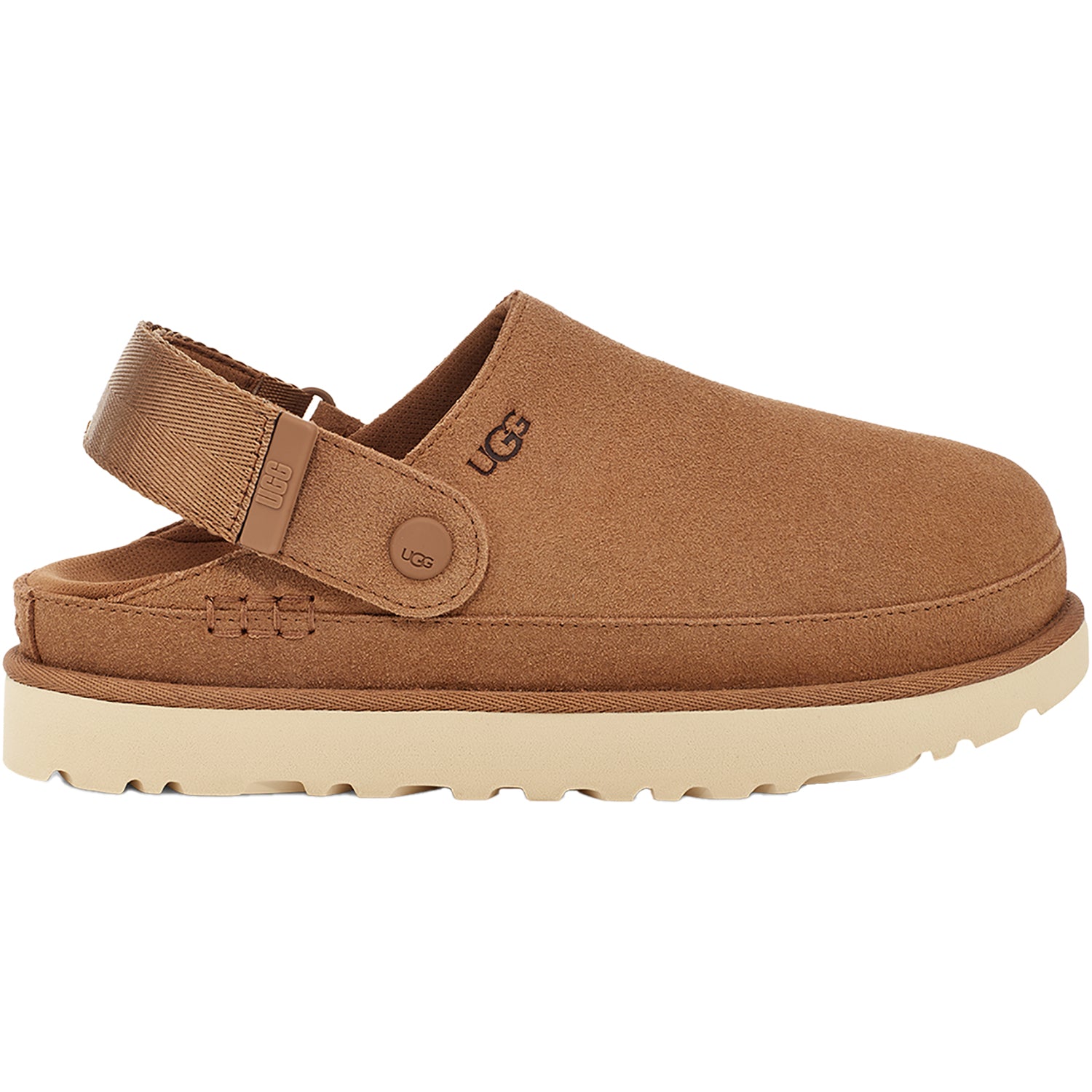 Womens Ugg Women's UGG Goldenstar Clog Chestnut Suede Chestnut Suede