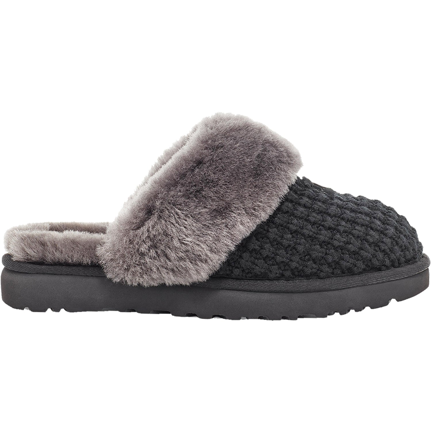 Womens Ugg Women's UGG Cozy Black Knit Fabric Black Knit Fabric
