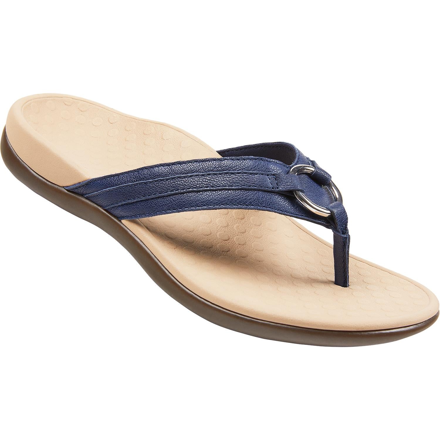 Womens Vionic Women's Vionic Tide Aloe Navy Leather Navy Leather