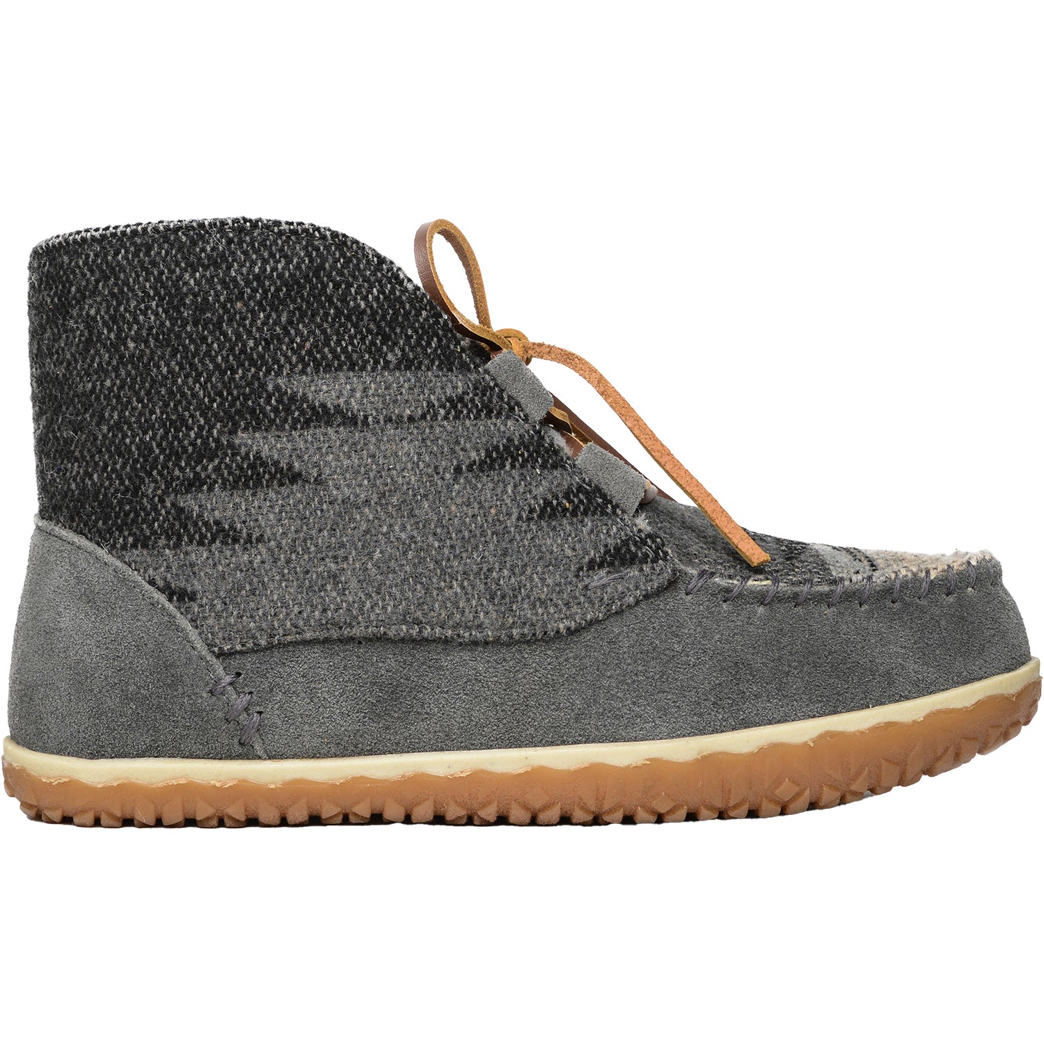 Womens Minnetonka Women's Minnetonka Torrey Grey/Multi Suede Grey/Multi Suede