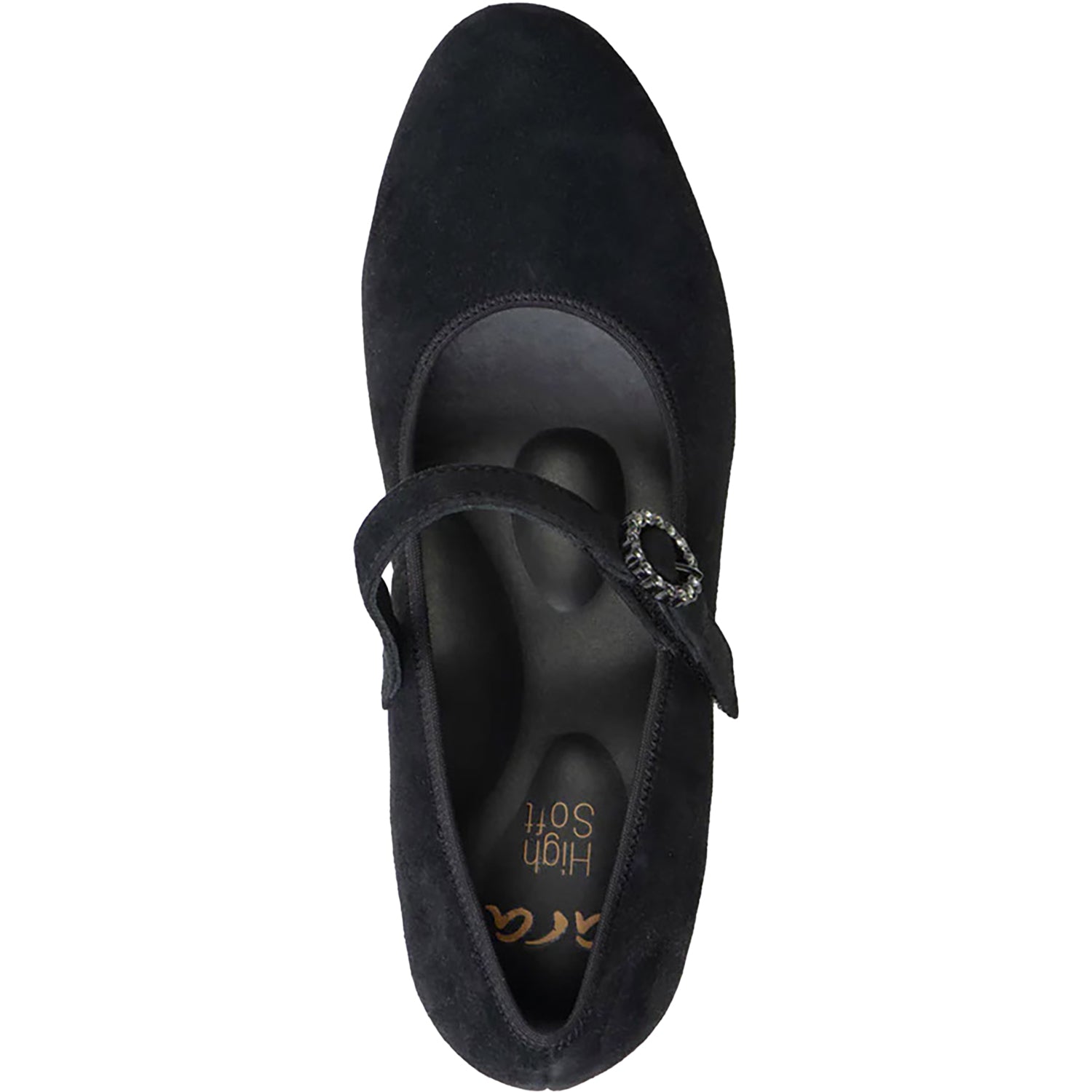 Womens Ara shoes Women's Ara Novelle Black Kid Suede Black Kid Suede