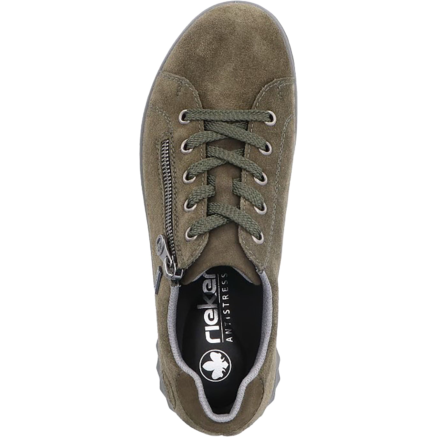 Womens Rieker Women's Rieker 59000-54 Khaki/Moor Vegan Suede Khaki/Moor