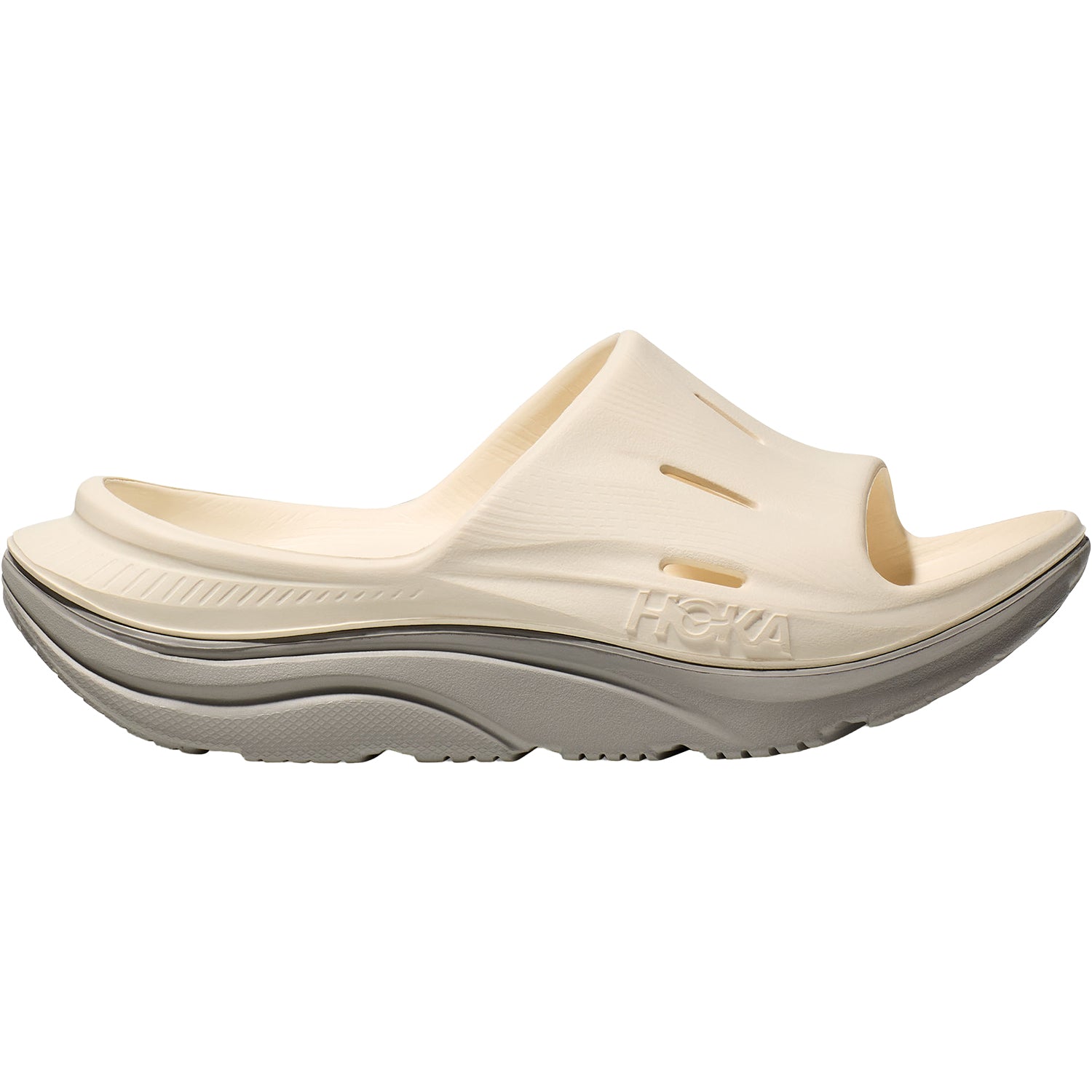 Unisex Hoka one one Unisex Hoka Ora Recovery Slide 3 Alabaster/Stardust EVA Alabaster/Stardust EVA