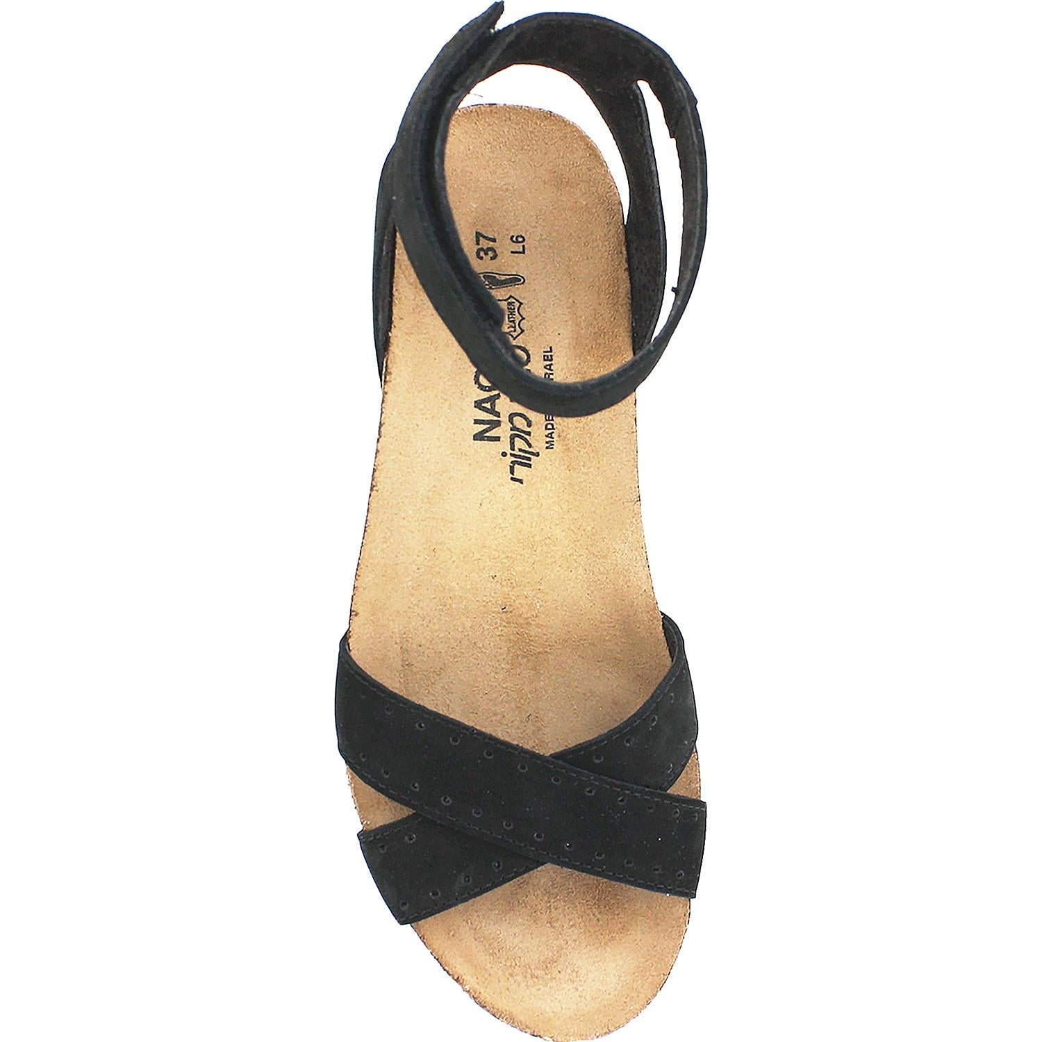 Womens Naot Women's Naot Wand Black Velvet Nubuck Black Velvet Nubuck