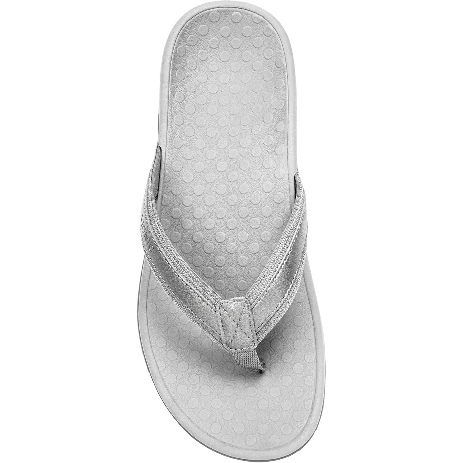 Womens Vionic Women's Vionic Tide II Pewter Metallic Leather Pewter Metallic Leather