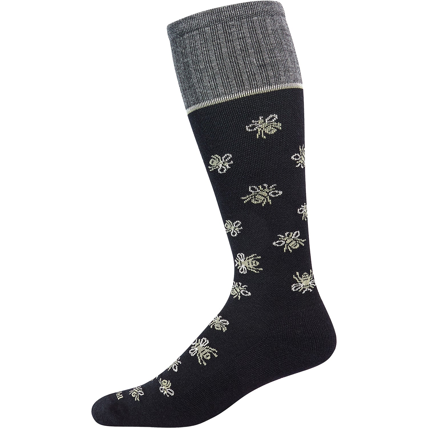 Womens Sockwell Women's Sockwell Busy Bee Knee High Socks 15-20 mmHg Black Black