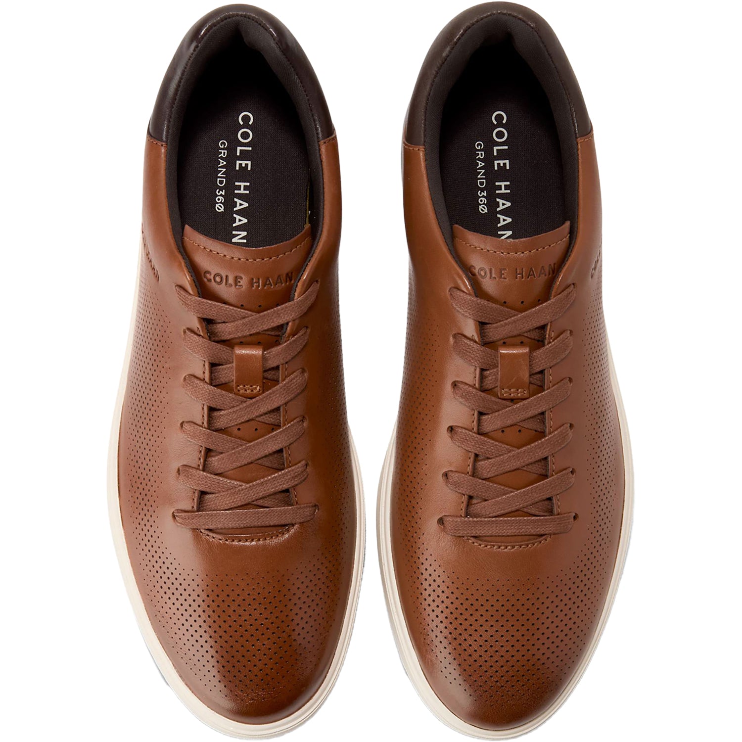 Mens Cole haan Men's Cole Haan GrandPro Angleace British Tan/Dark Chocolate Leather British Tan/Dark Chocolate Leather