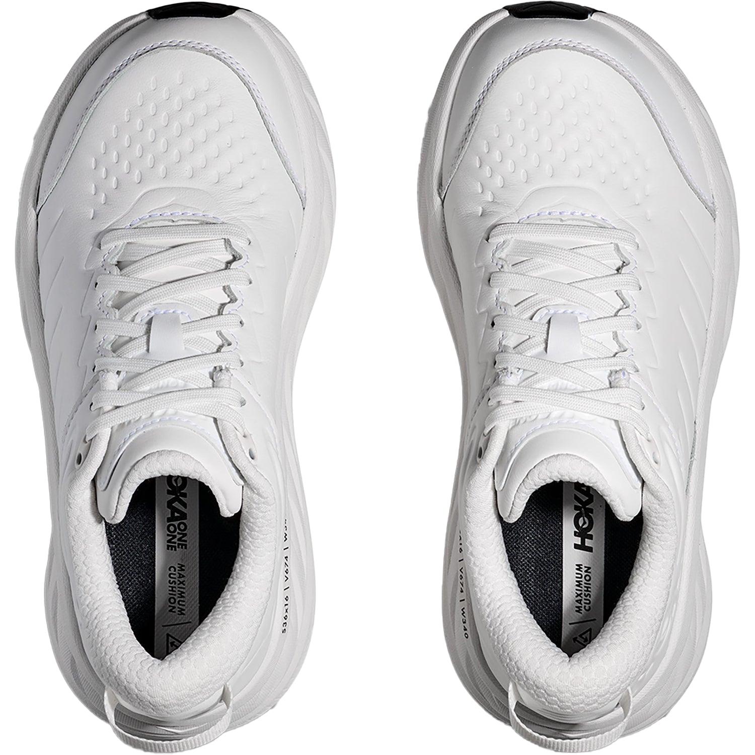 Womens Hoka one one Women's Hoka Bondi SR Frost/Frost Leather Frost/Frost Leather