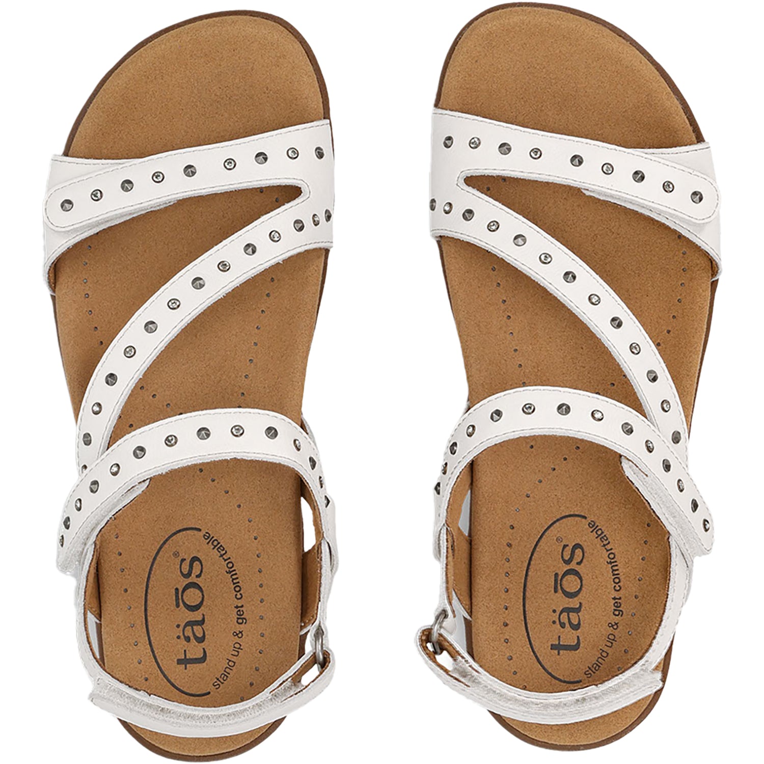 Womens Taos Women's Taos Dazzle White Leather White Leather
