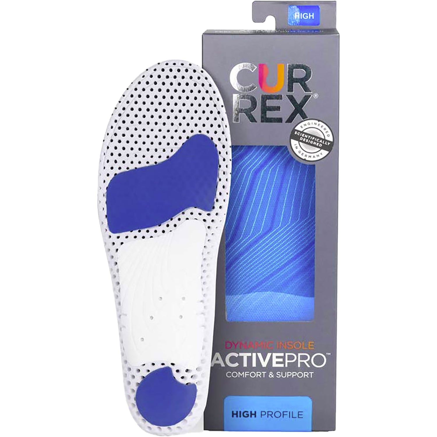Unisex Currex Unisex Currex Active Pro High Arch Insoles High Arch / Blue