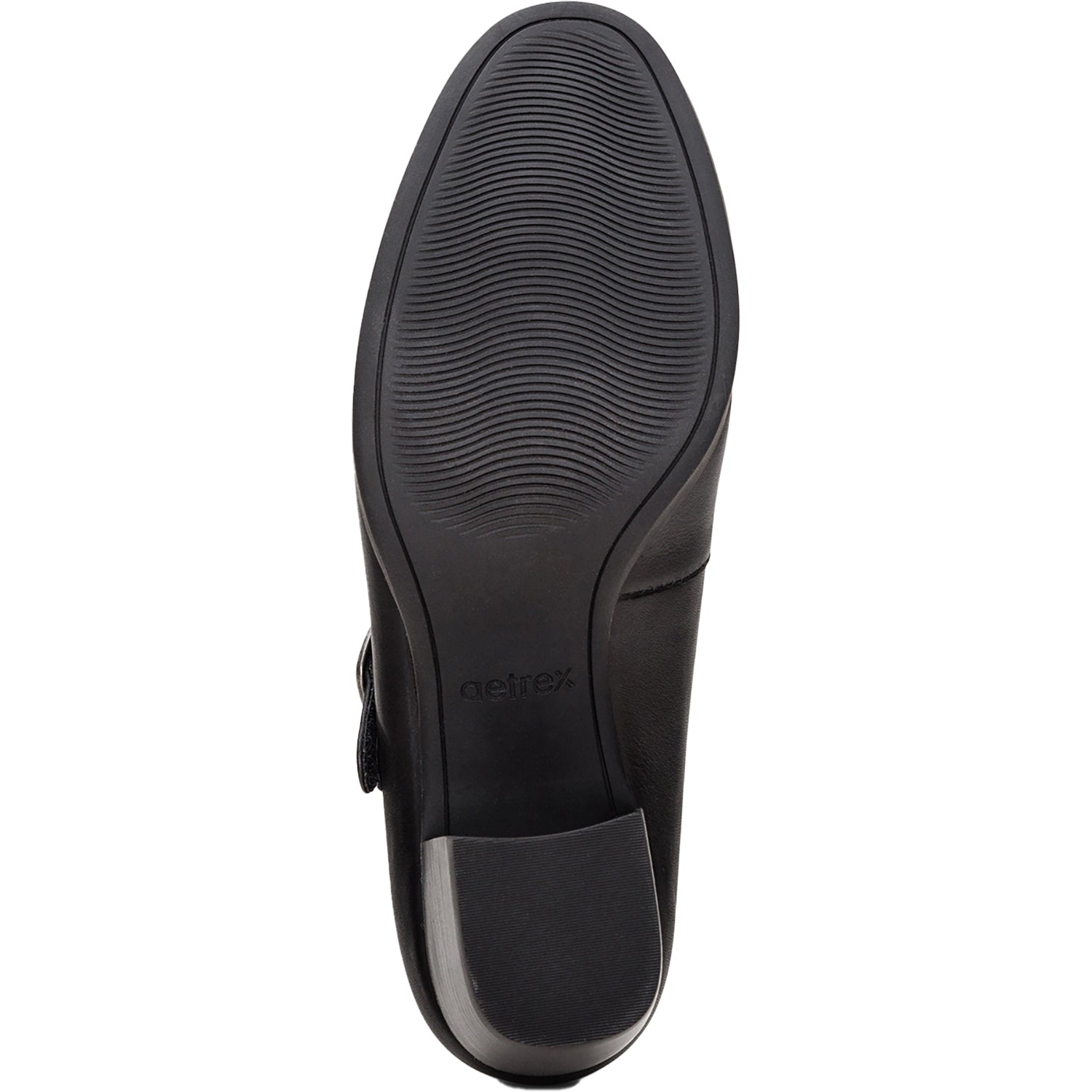 Womens Aetrex Women's Aetrex Sara Black Leather Black