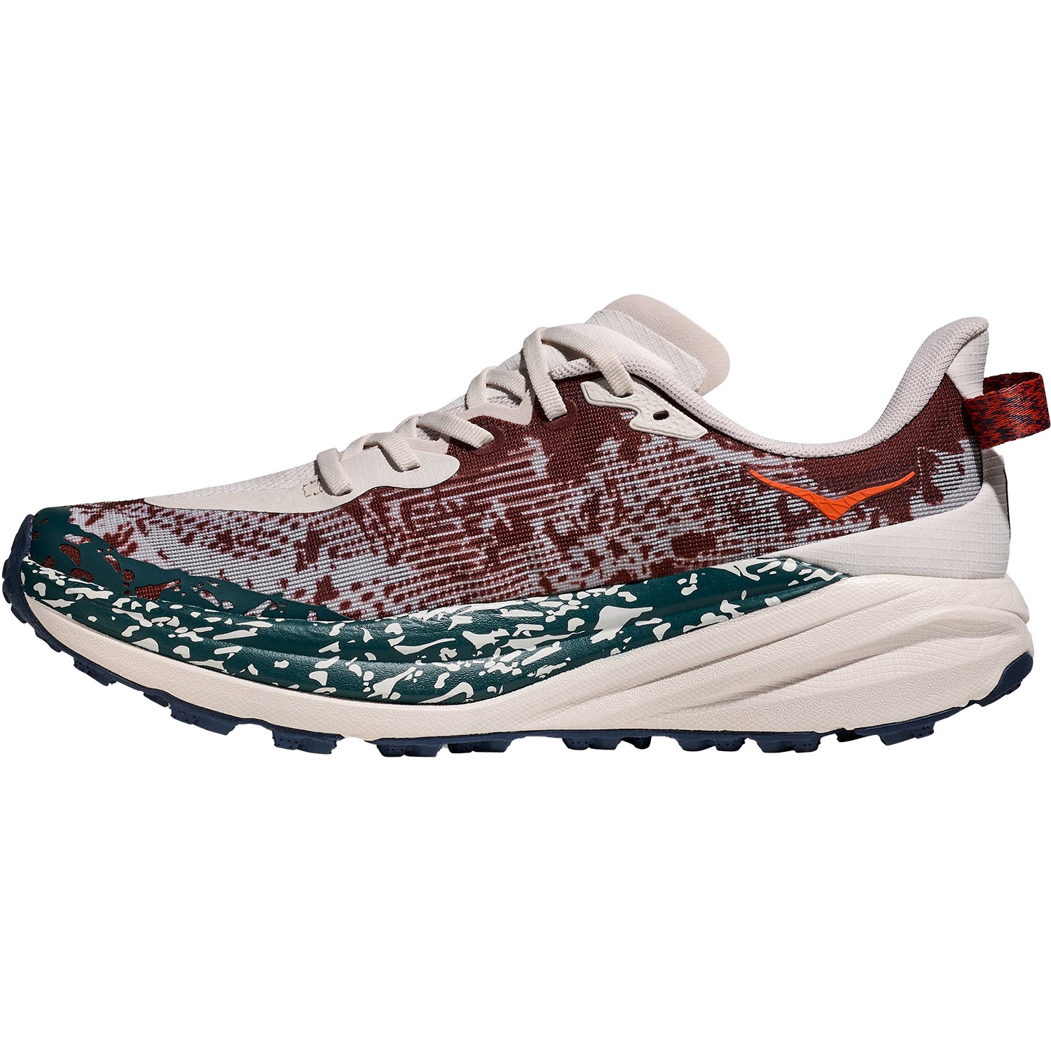 Mens Hoka one one Men's Hoka Speedgoat 6 Putty/Blue Twilight Synthetic Putty/Blue Twilight Synthetic