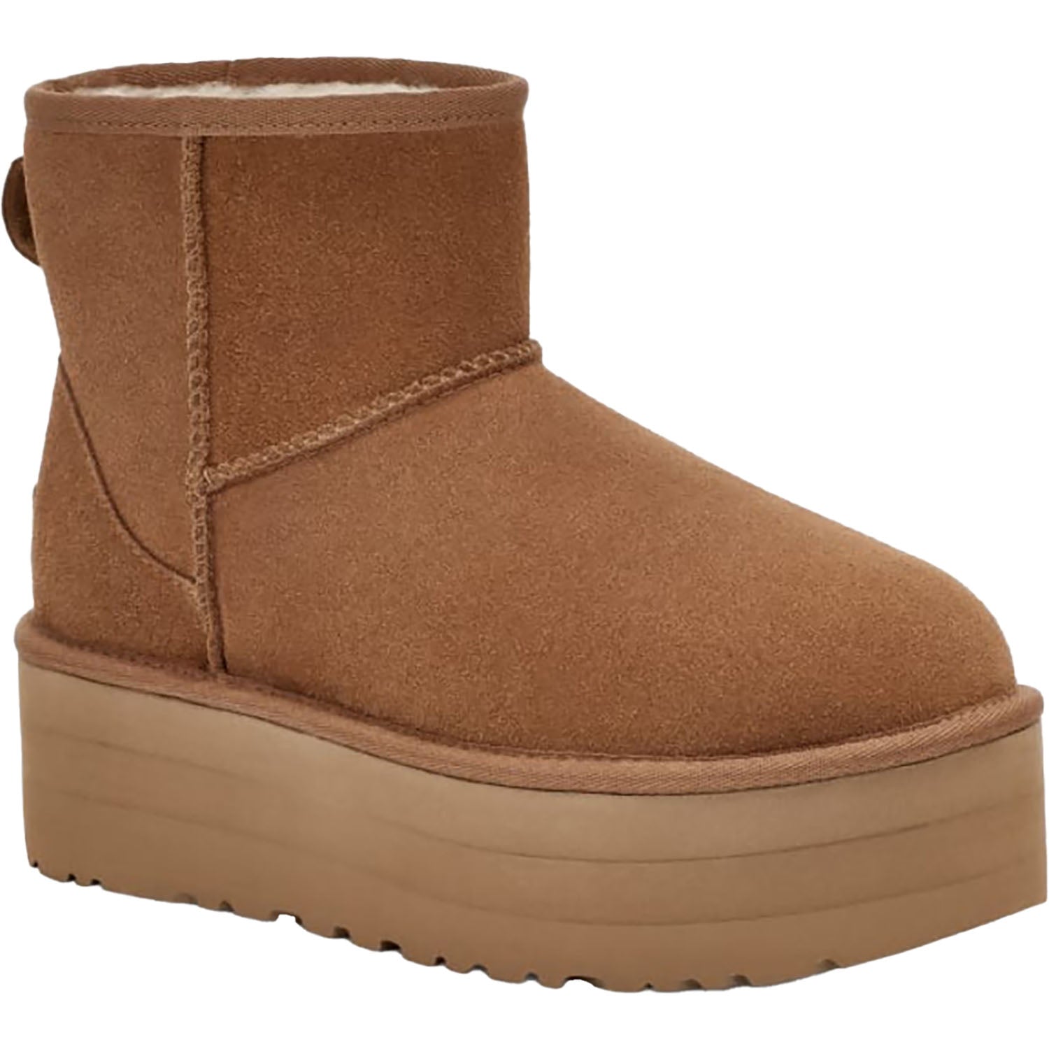 Womens Ugg Women's UGG Classic Mini Platform Chestnut Suede Chestnut Suede