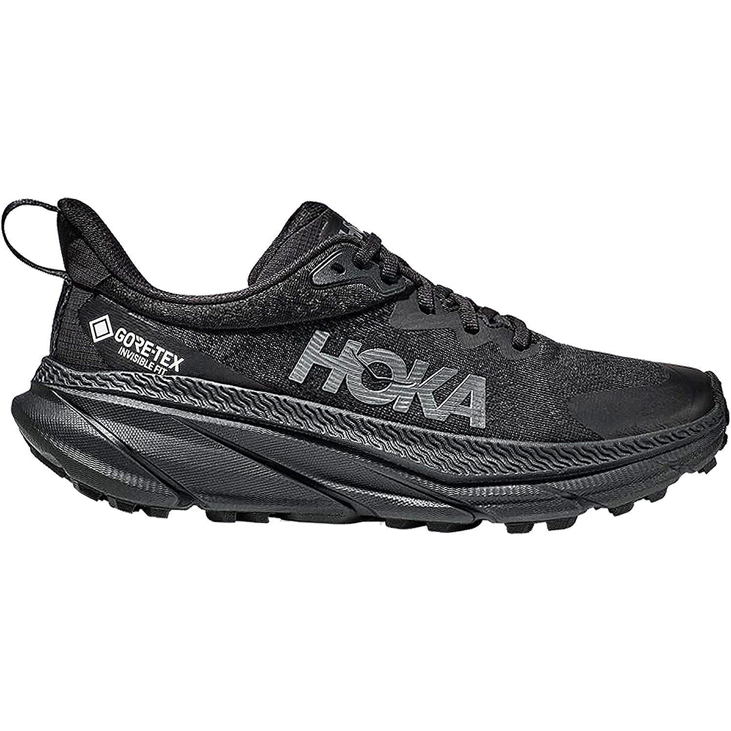 Mens Hoka one one Men's Hoka Challenger ATR 7 GTX Black Mesh Black Mesh