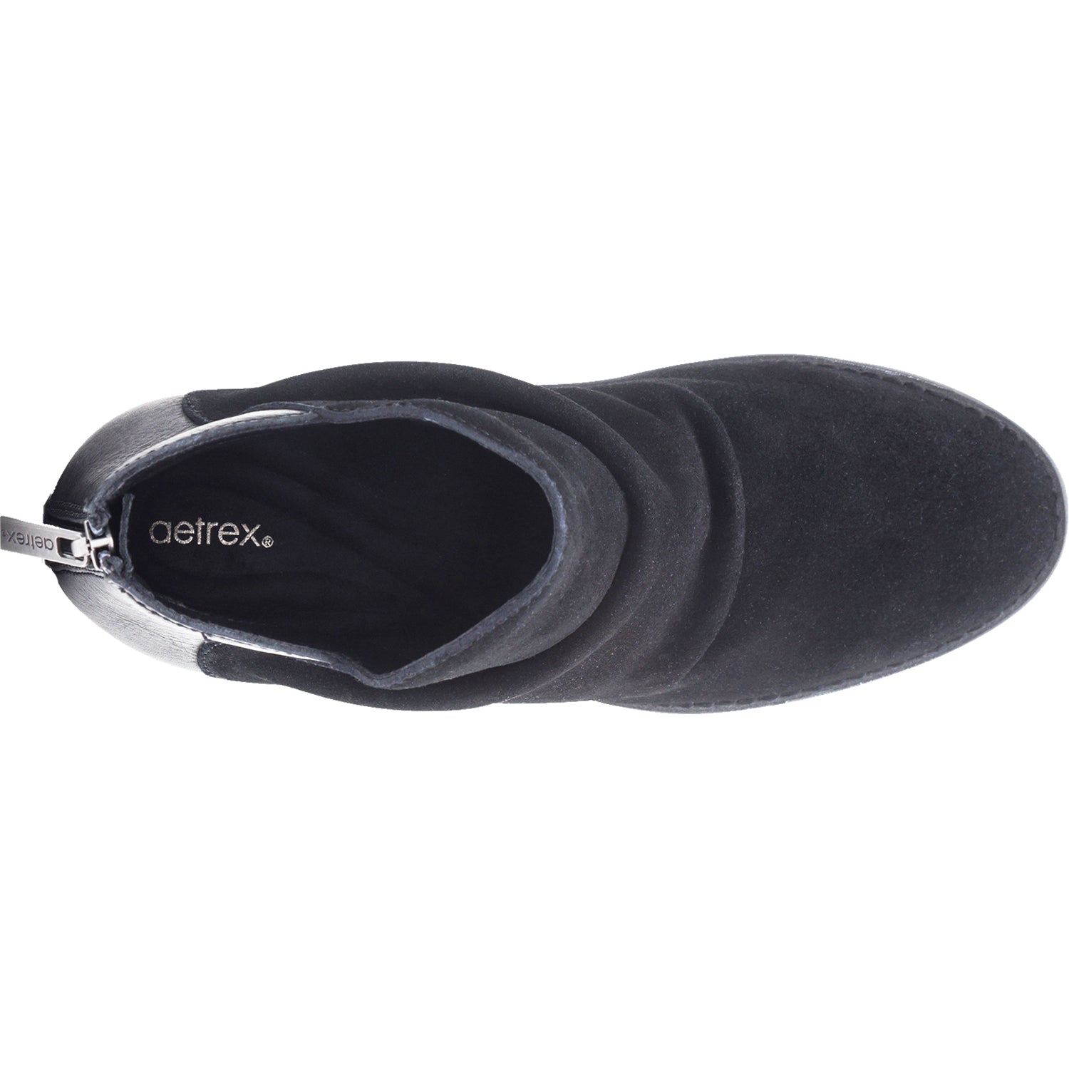Womens Aetrex Women's Aetrex Kara Black Suede Black Suede