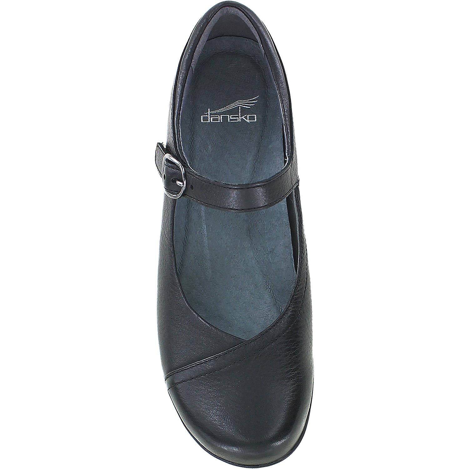 Womens Dansko Women's Dansko Fawna Black Milled Nappa Leather Black Milled Nappa Leather