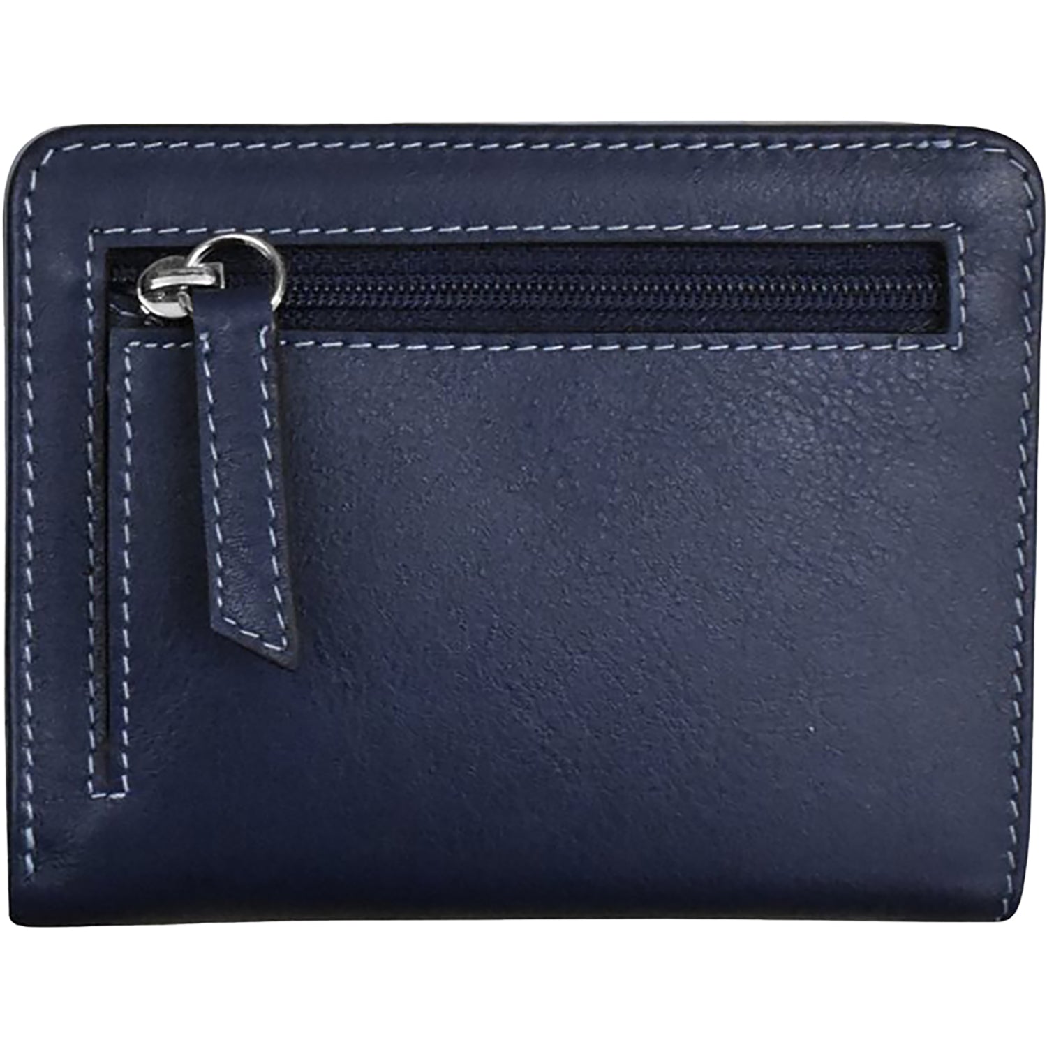 Womens Ili new york ili New York Euro Size Wallet Navy/Chambray Leather Navy/Chambray Leather