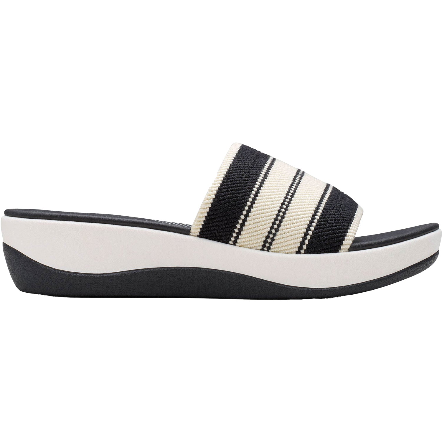 Womens Clarks Women's Clarks Cloudsteppers Arla Hollis Black Combi Knit Synthetic Black Combi Knit Synthetic
