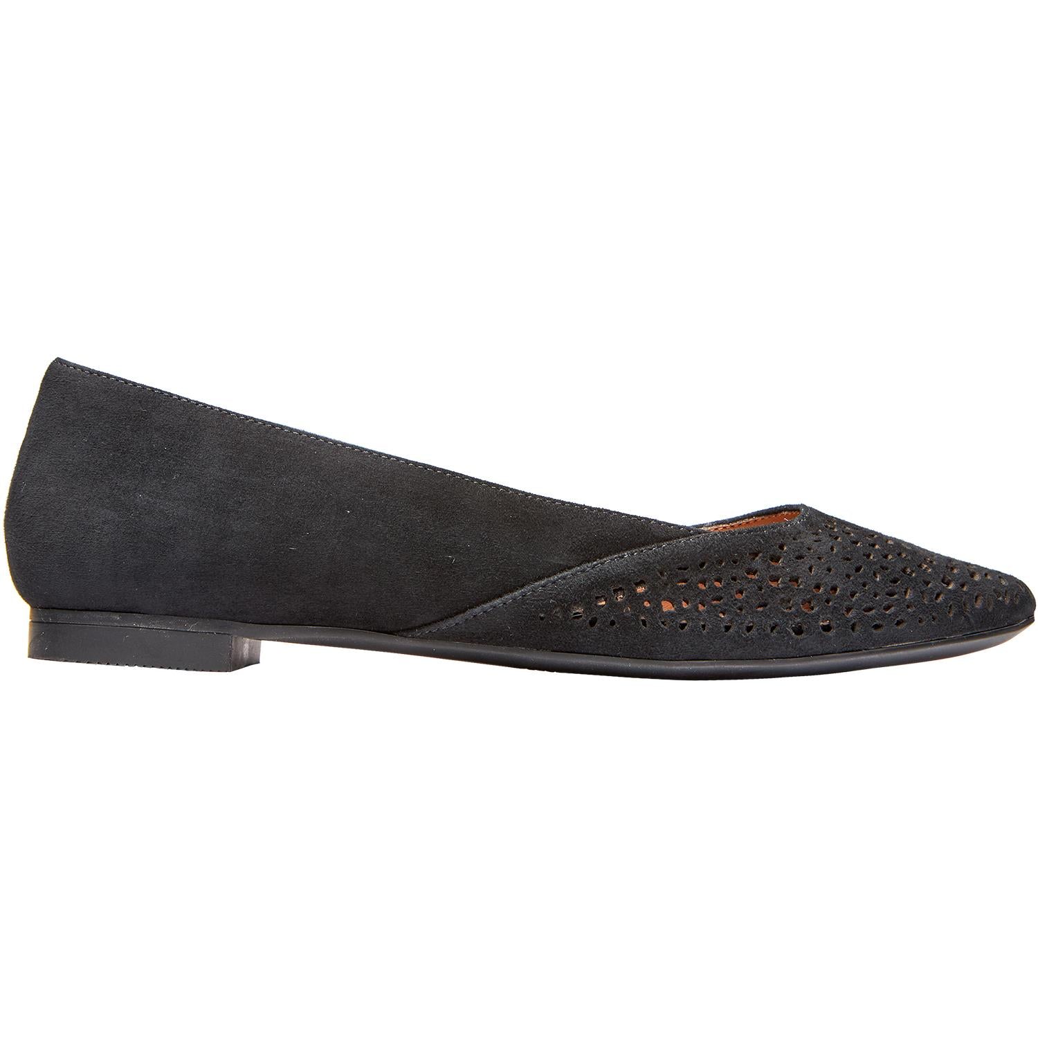 Womens Vionic Women's Vionic Carmela Perf Black Suede Black Suede