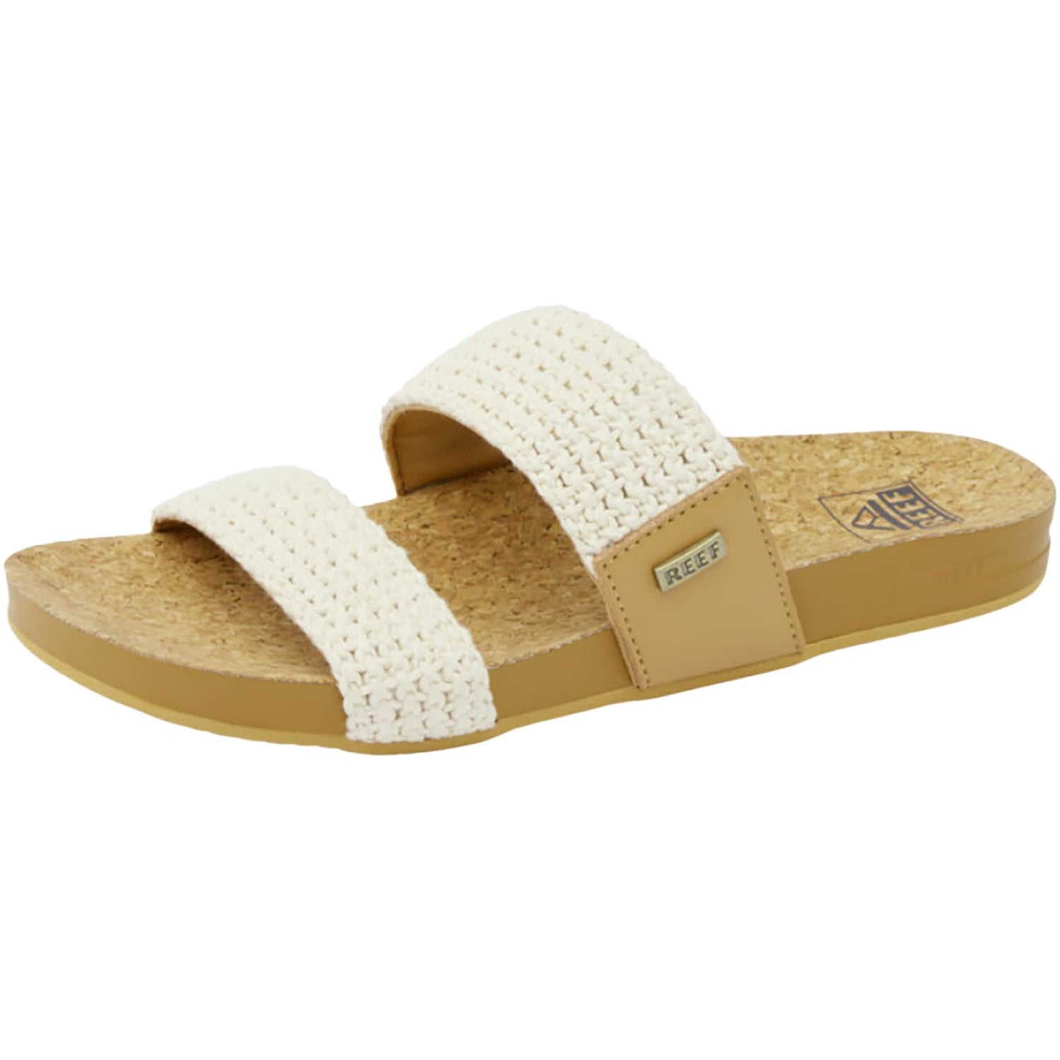 Womens Reef Women's Reef Cushion Vista Natural Crochet Textile Synthetic Natural Crochet Textile Synthetic