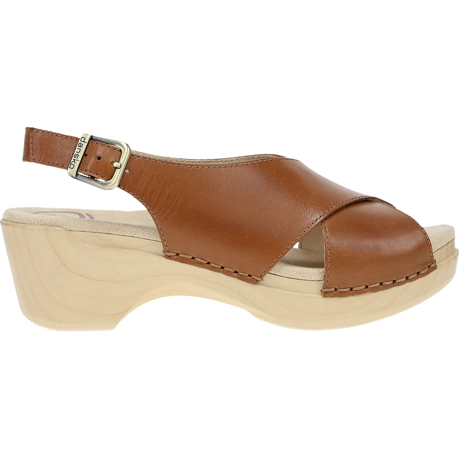 Womens Dansko Women's Dansko Sloane Tan Calf Leather Tan Calf Leather