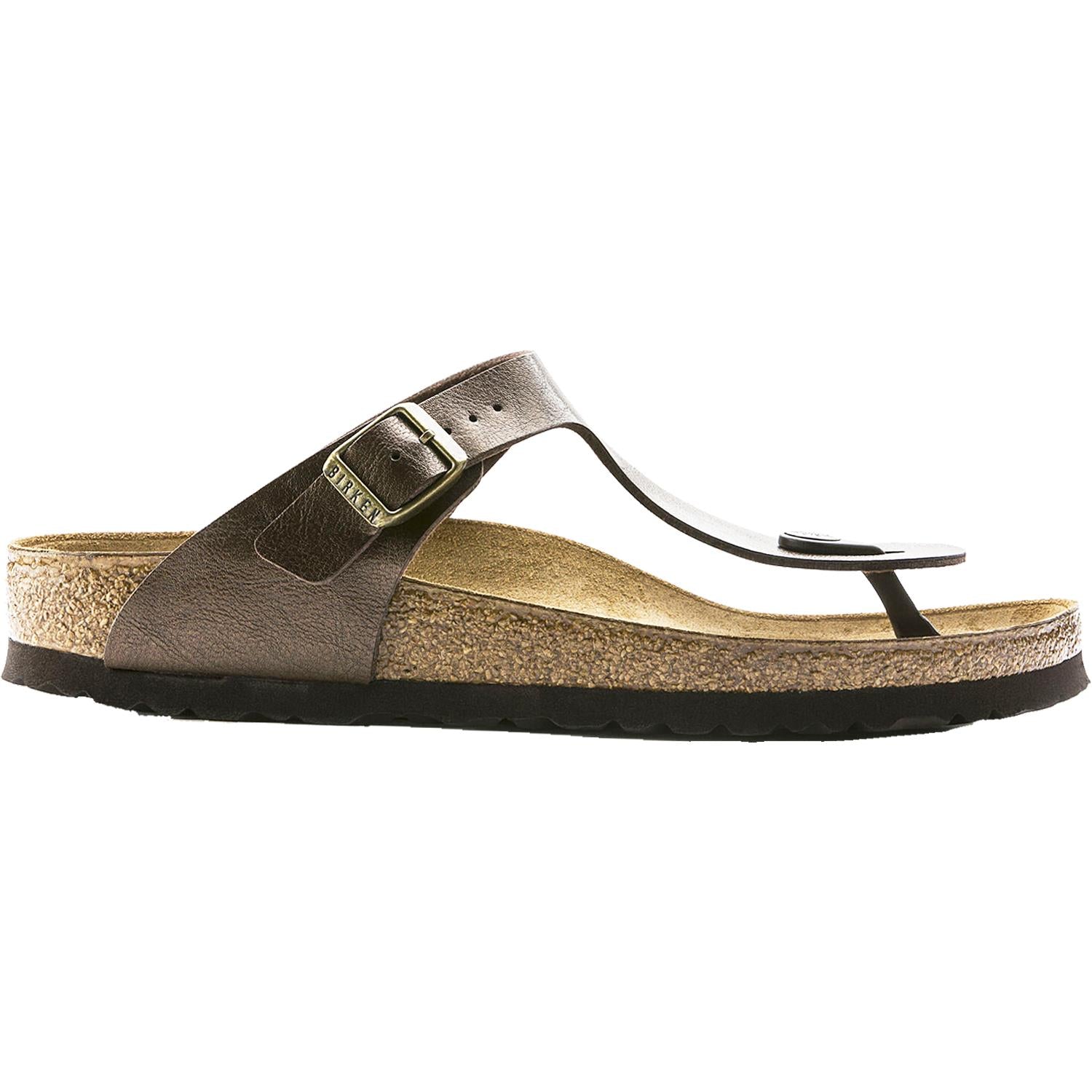 Womens Birkenstock Women's Birkenstock Gizeh Toffee Birko-Flor Toffee Birko-Flor