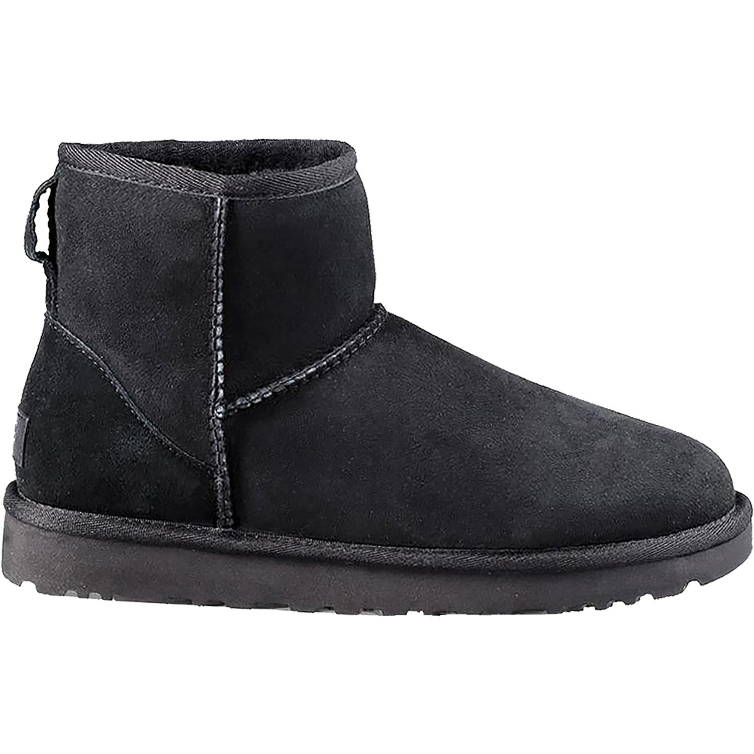 Womens Ugg Women's UGG Classic Mini II Black Sheepskin Black Sheepskin