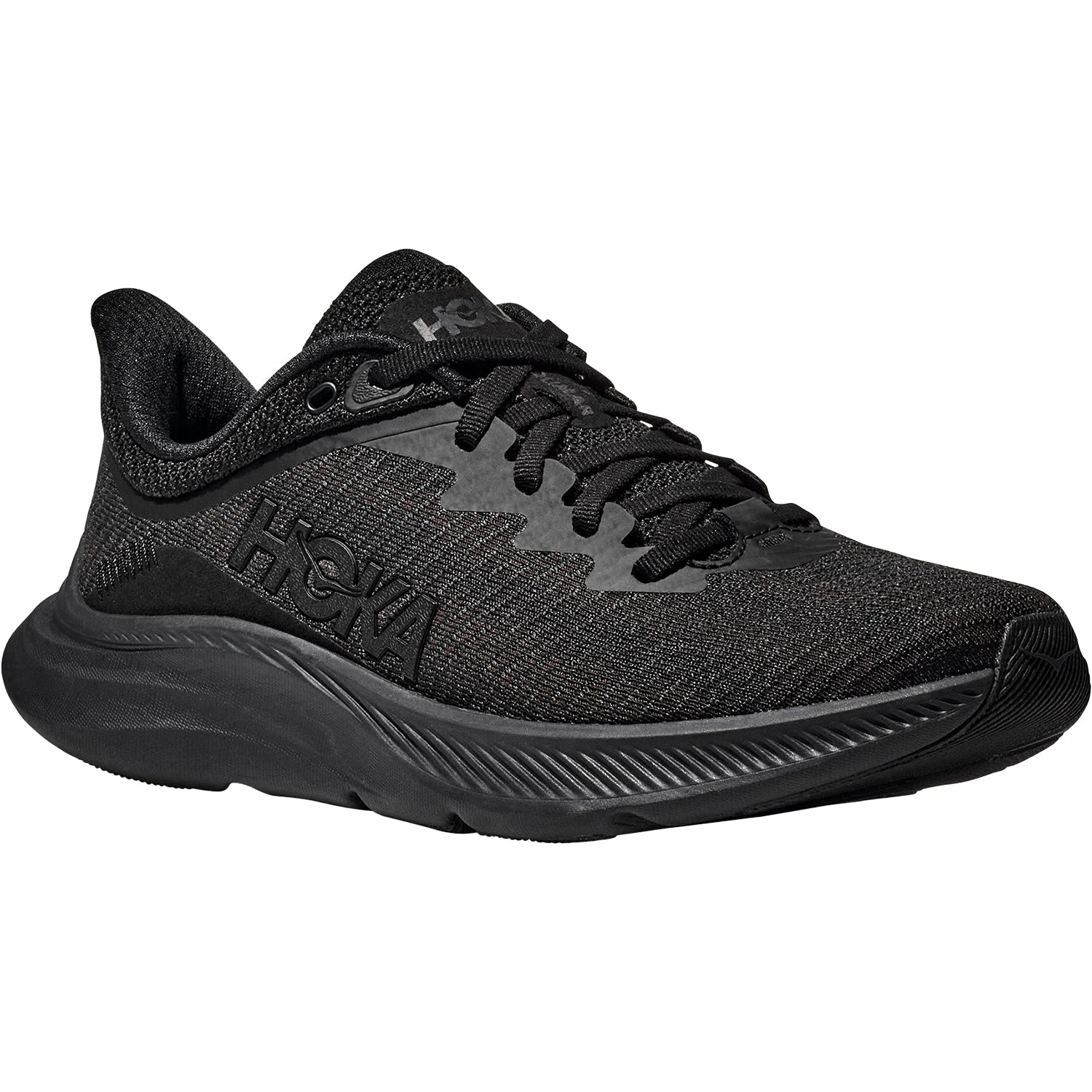 Womens Hoka one one Women's Hoka Solimar Black/Black Mesh Black/Black Mesh
