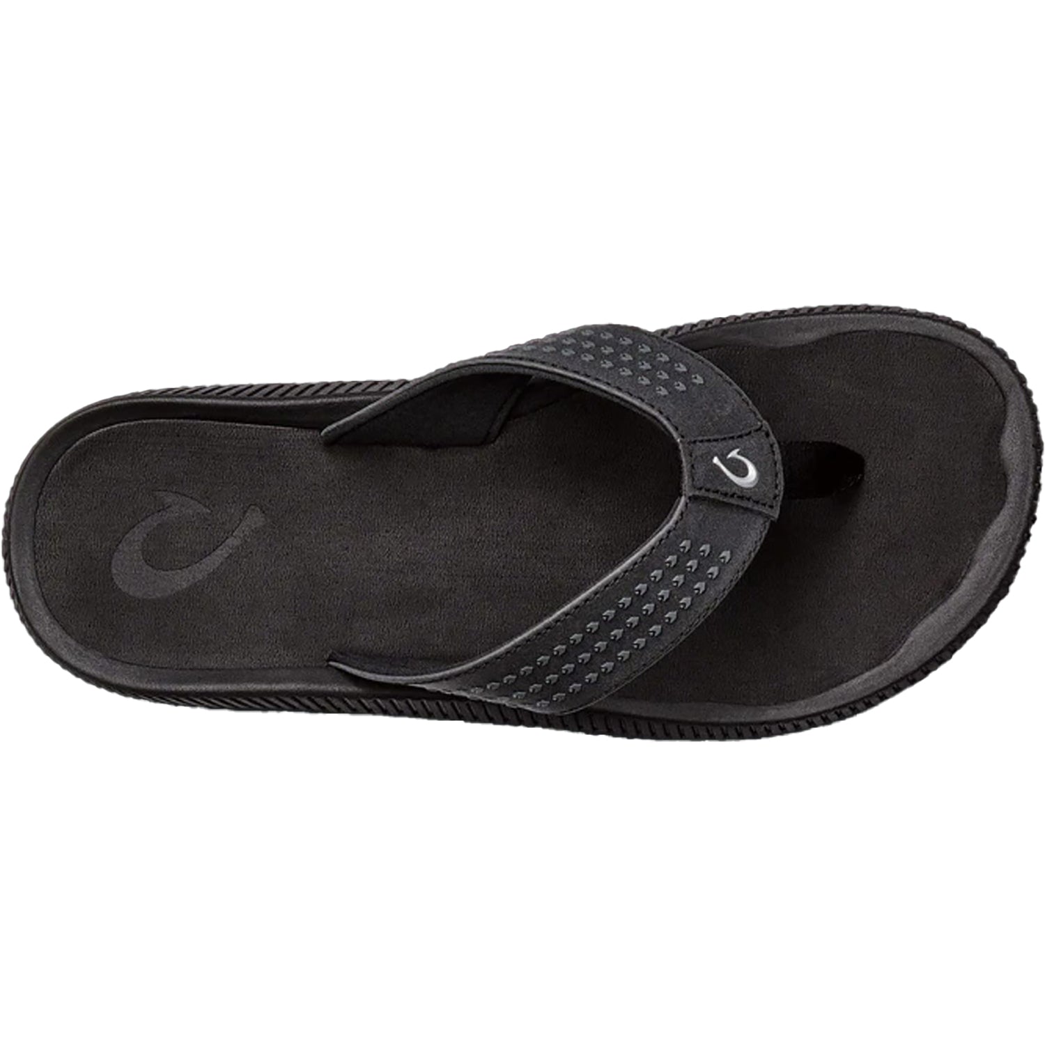 Mens Olukai Men's OluKai Ulele Black/Black Synthetic Black/Black Synthetic