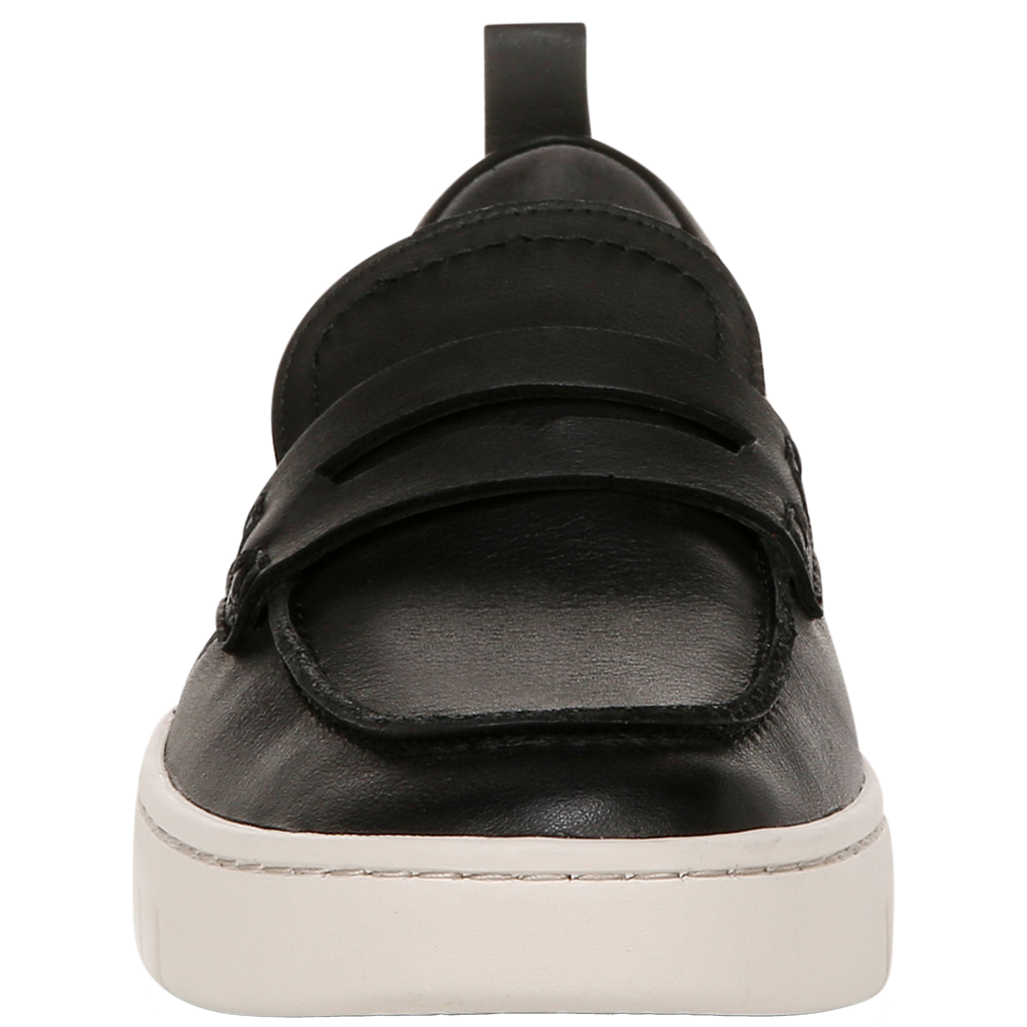 Womens Vionic Women's Vionic Uptown Loafer Black/White Leather Black/White Leather