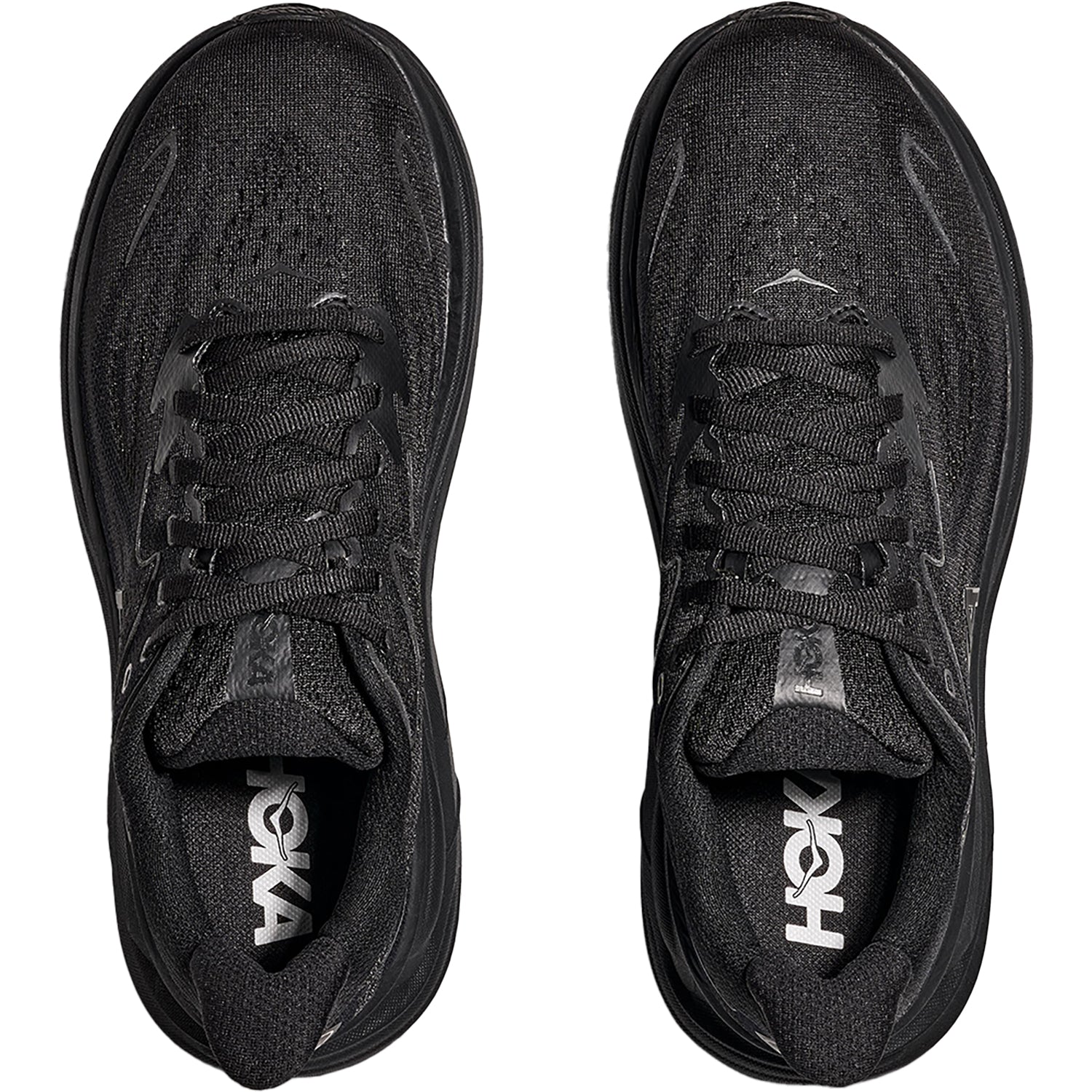 Mens Hoka one one Men's Hoka Clifton 10 Black/Black Mesh Black/Black