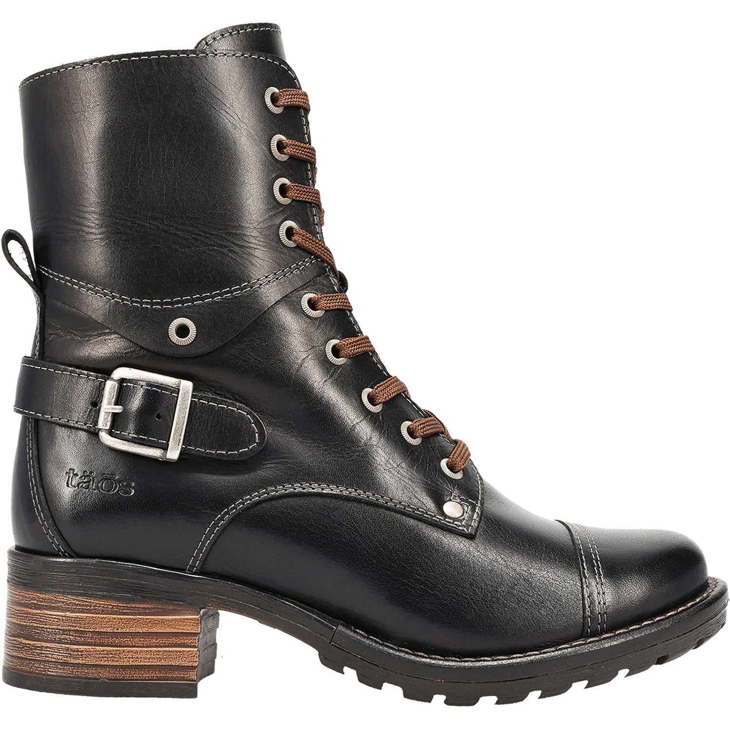 Womens Taos Women's Taos Crave Classic Black Leather Classic Black Leather