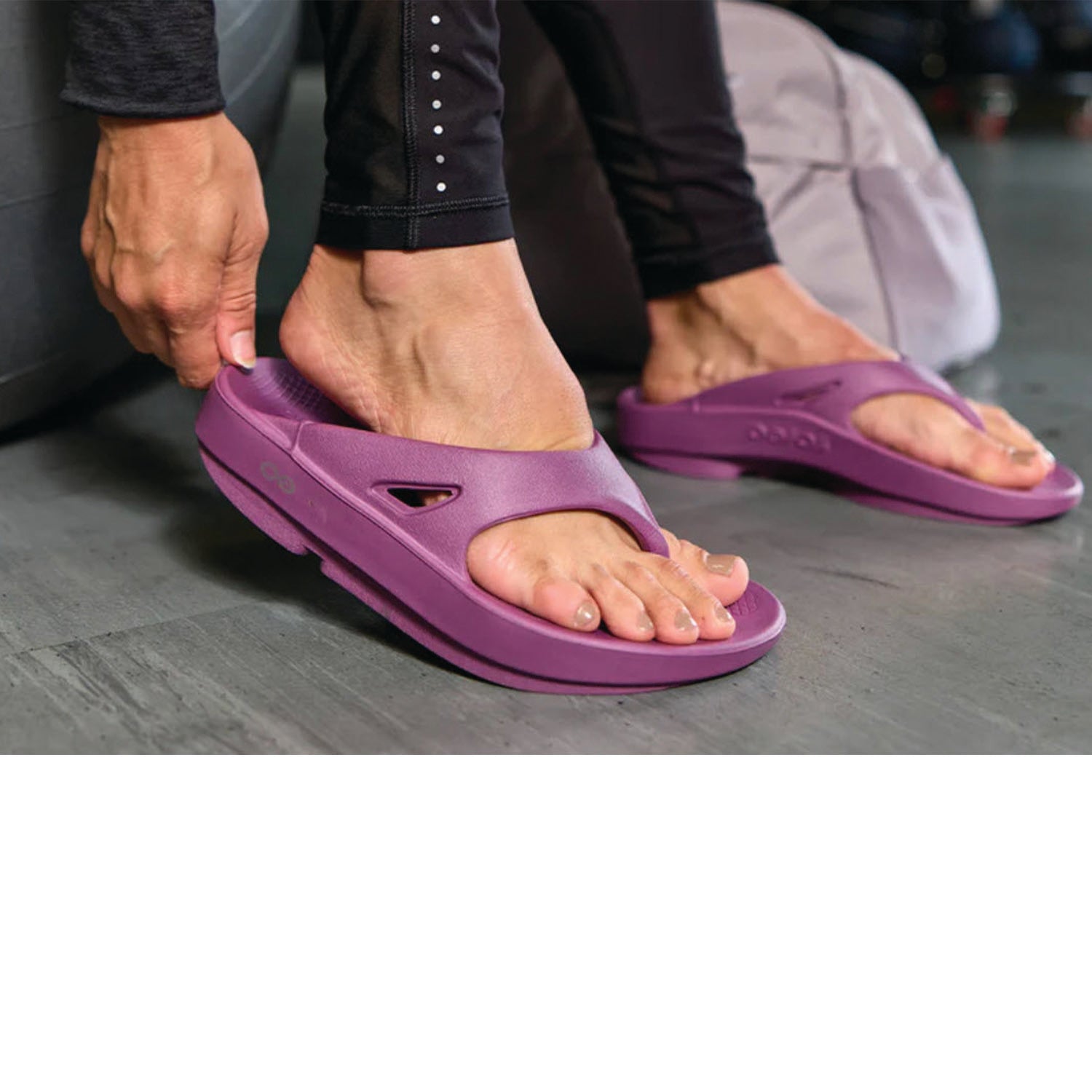 Womens Oofos Women's OOFOS OOriginal Plum Synthetic Plum Synthetic