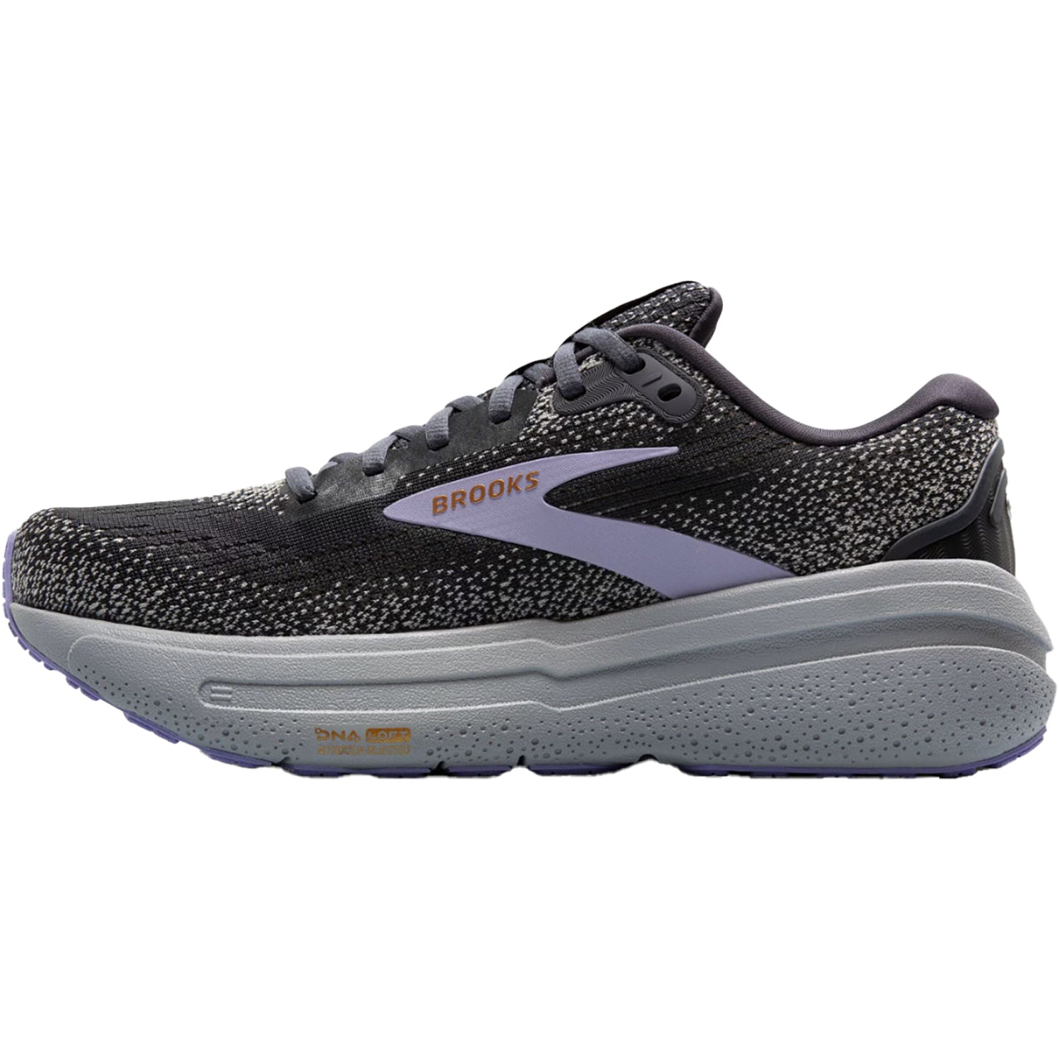 Womens Brooks Women's Brooks Ghost Max 2 Ebony/Sweet Lavender/Alloy Mesh Ebony/Sweet Lavender/Alloy