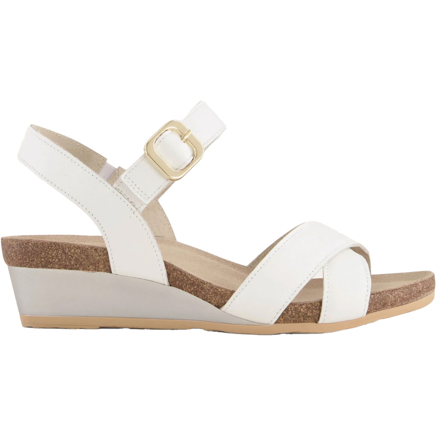 Womens Naot Women's Naot Throne Soft White Leather Soft White Leather