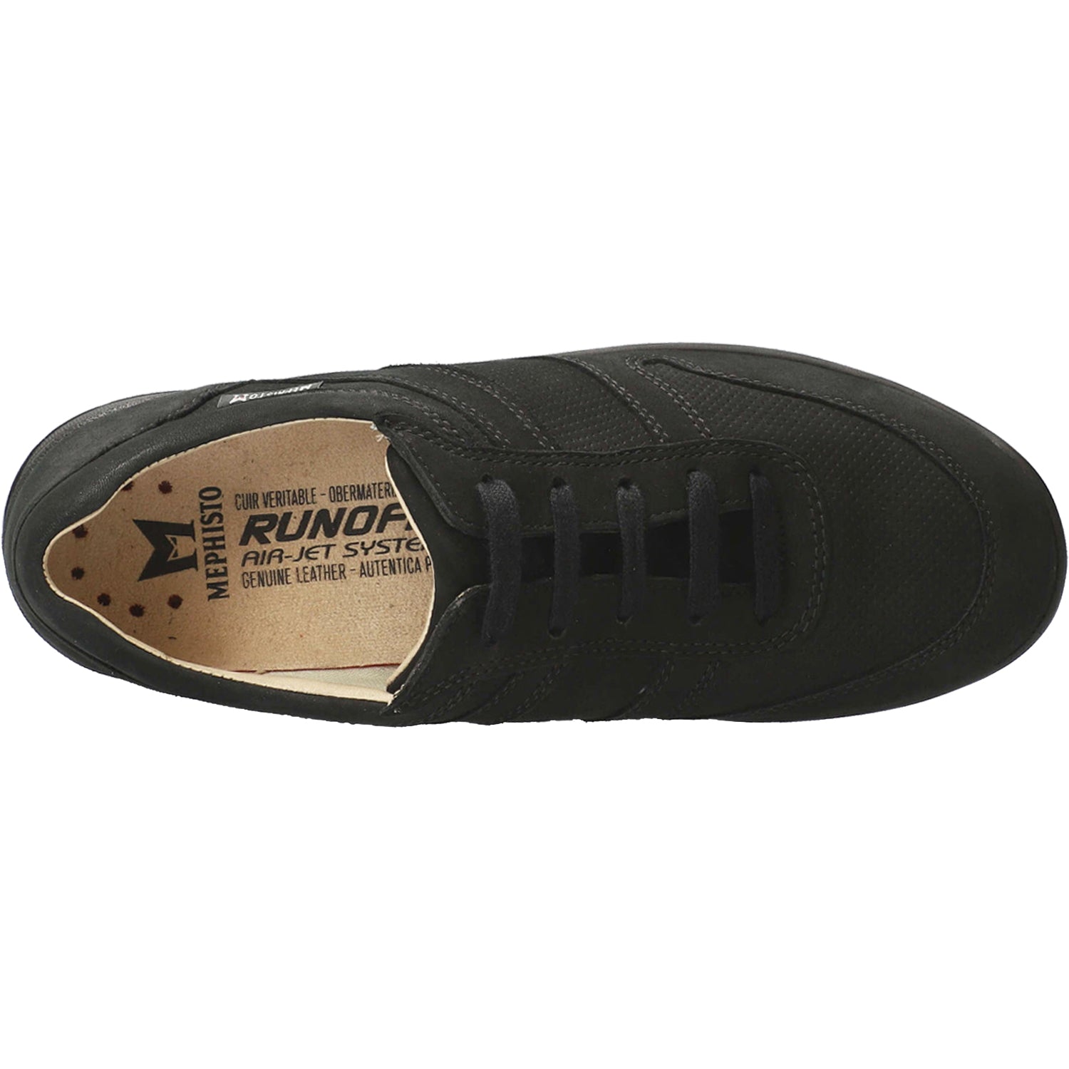 Womens Mephisto Women's Mephisto Rebeca Perf Black Bucksoft Nubuck Black Bucksoft Nubuck