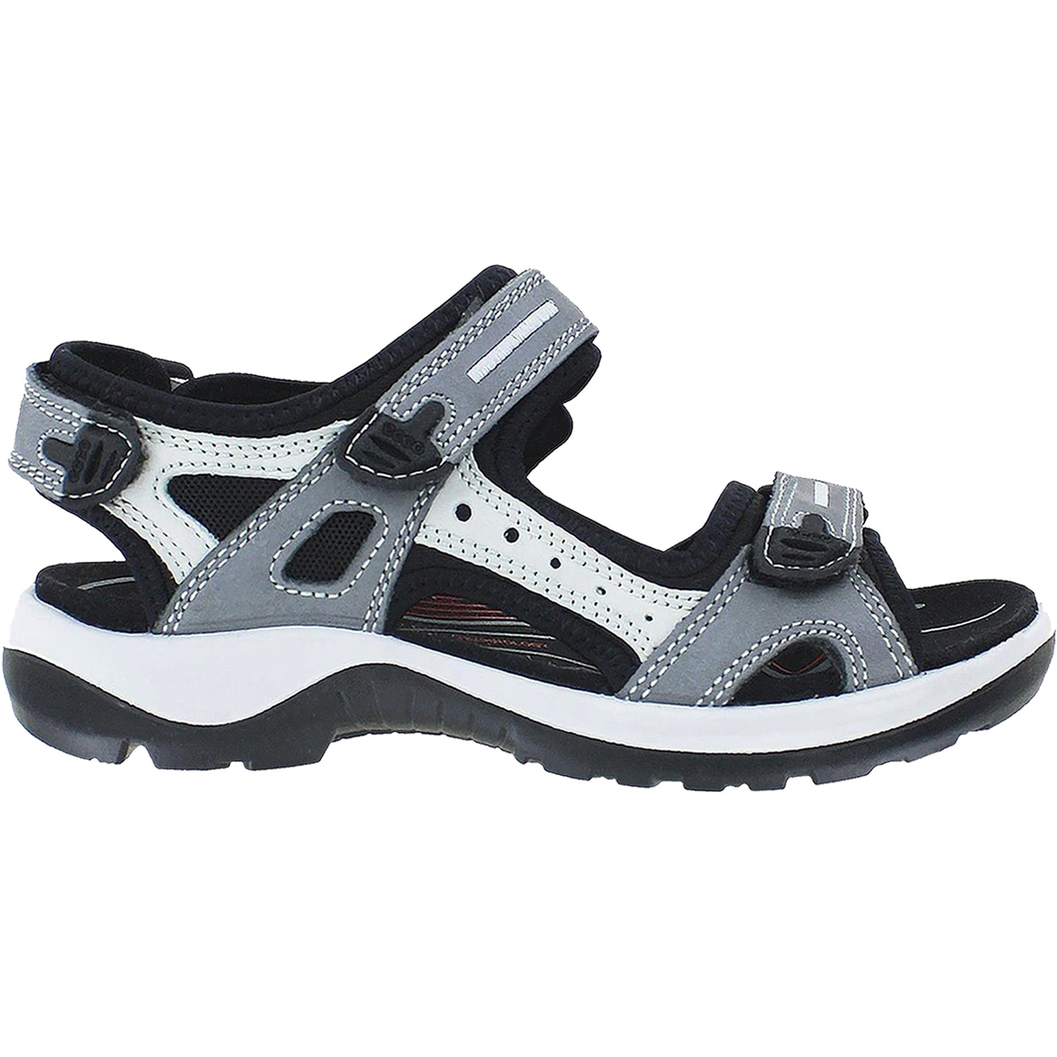 Womens Ecco Women's Ecco Offroad Yucatan Titanium Nubuck/Leather Titanium Leather