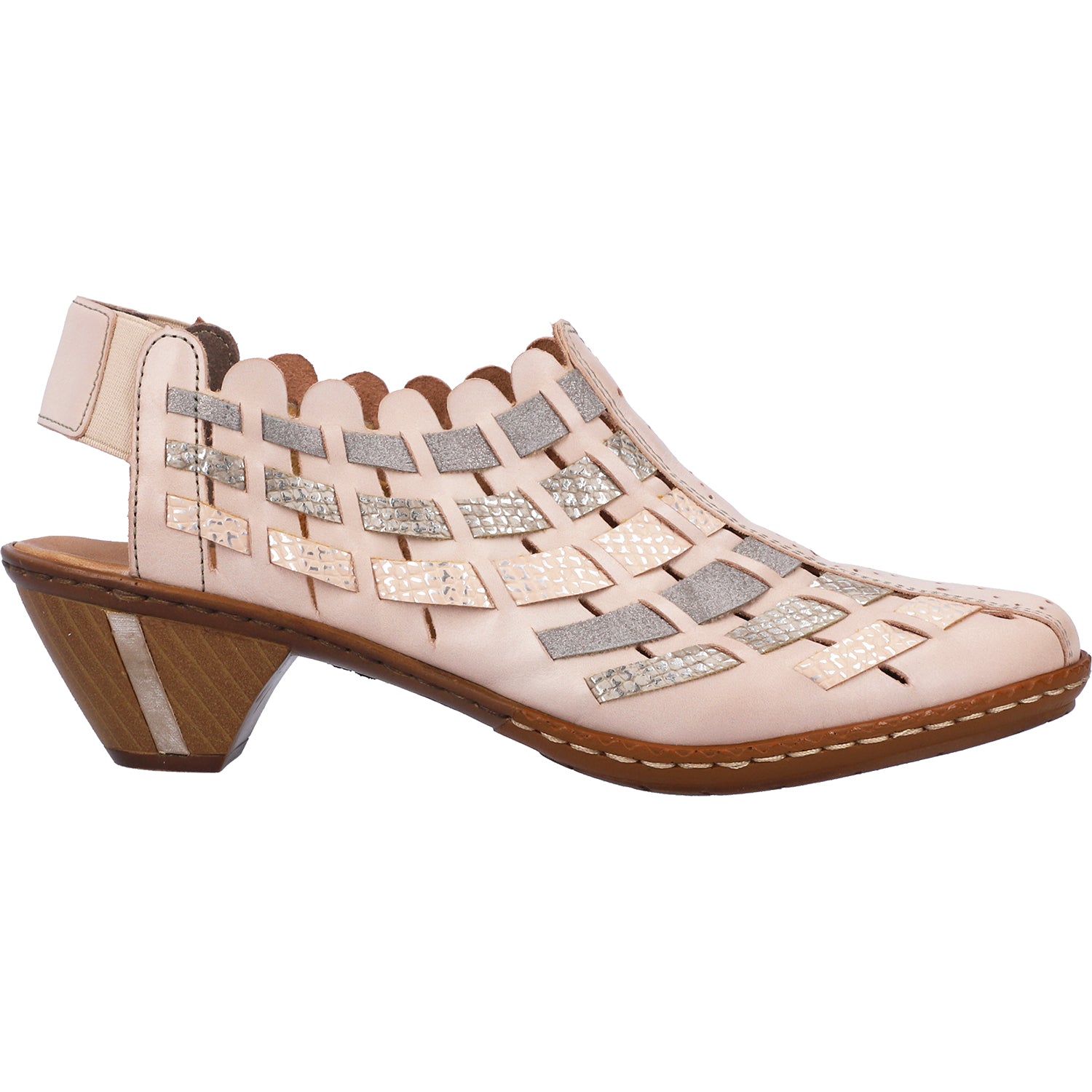 Womens Rieker Women's Rieker 46778-64 Sina 78 Clay/Lighthouse Silver Leather Clay/Lighthouse Silver Leather