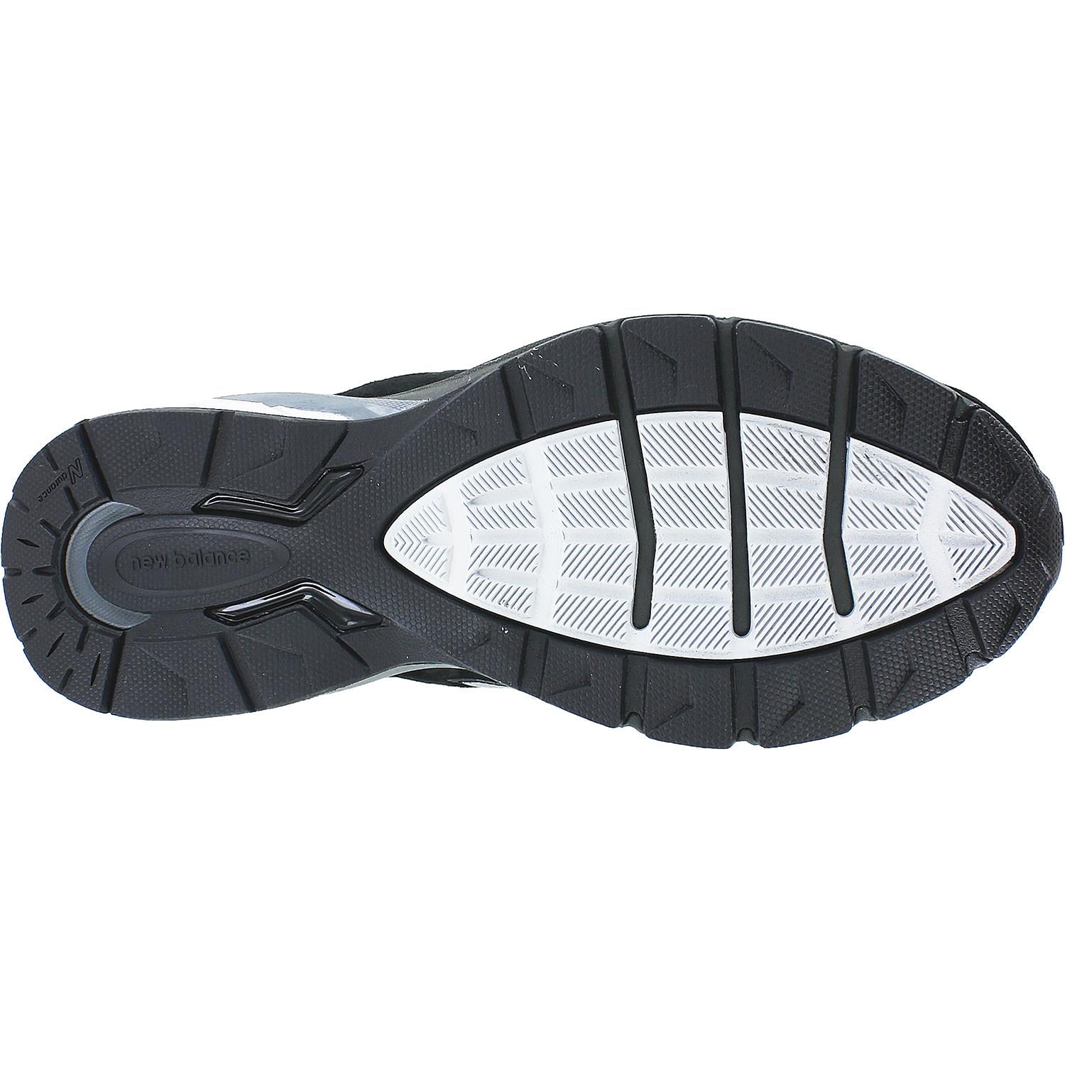 Mens New balance Men's New Balance M990BK5 Running Shoes Black/Silver Suede/Mesh Black/Silver Suede/Mesh