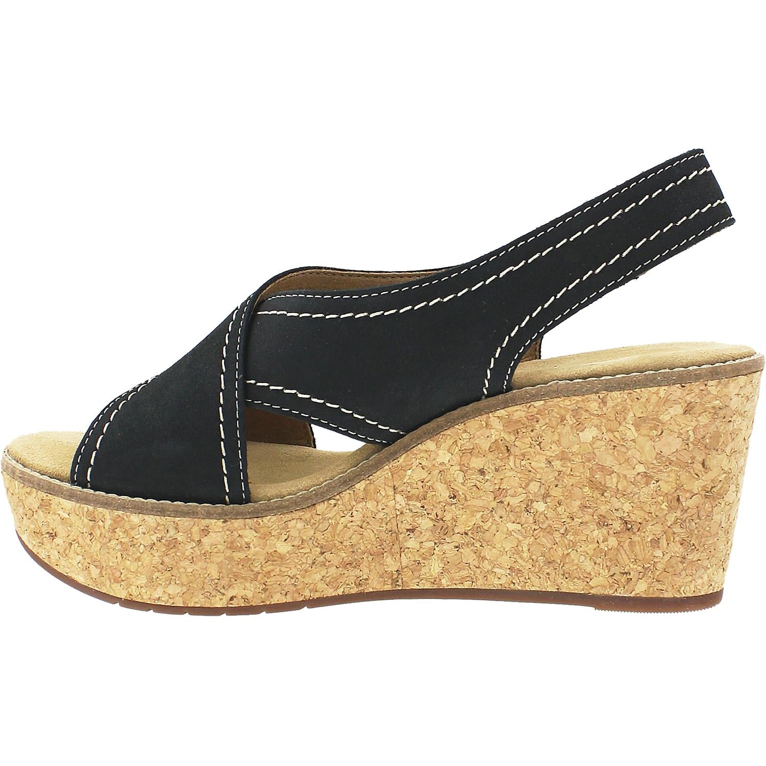 Womens Clarks Women's Clarks Aisley Tulip Black Nubuck Black Nubuck