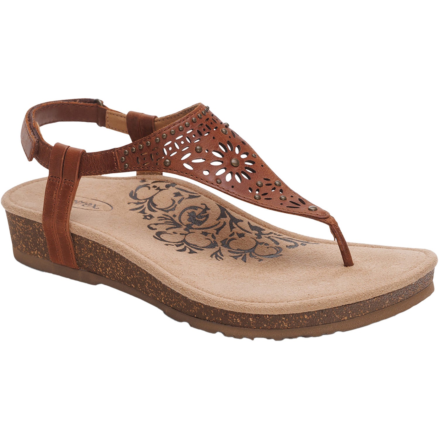 Womens Aetrex Women's Aetrex Evelyn Walnut Leather Walnut Leather