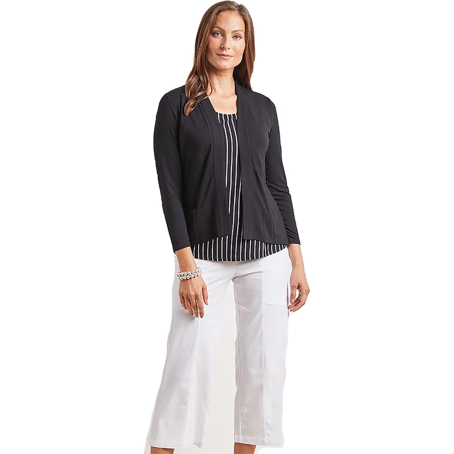 Womens Habitat Women's Habitat Shawl Pocket Jacket Black Black