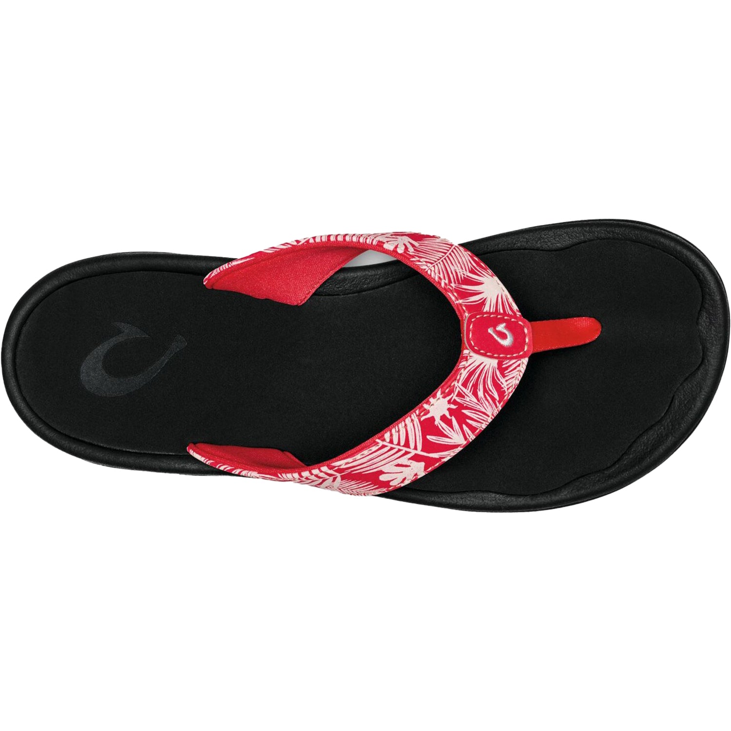 Womens Olukai Women's OluKai Ohana Lehua Flower/Onyx Synthetic Flower/Onyx
