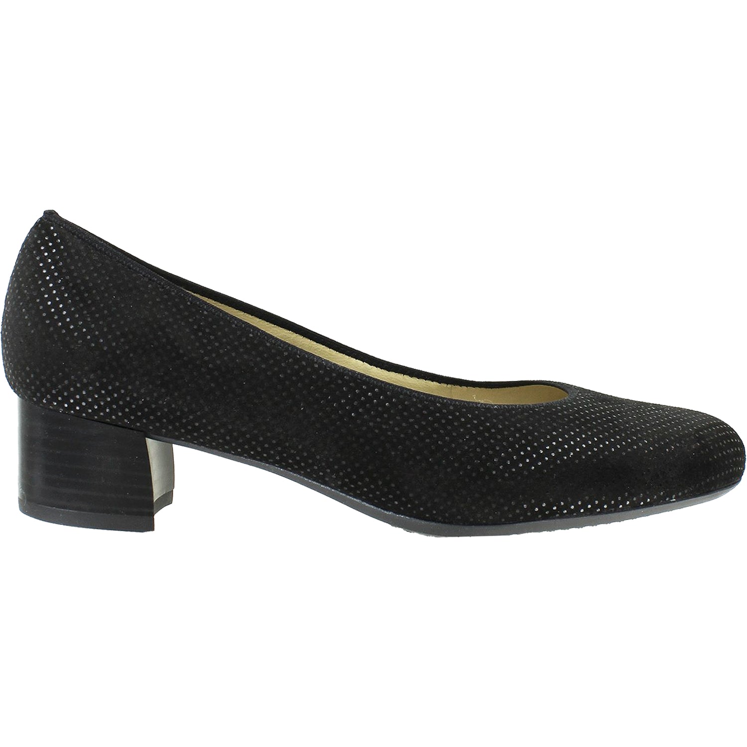 Womens Ara shoes Women's Ara Vivian Black Puntikid Suede Black Puntikid Suede