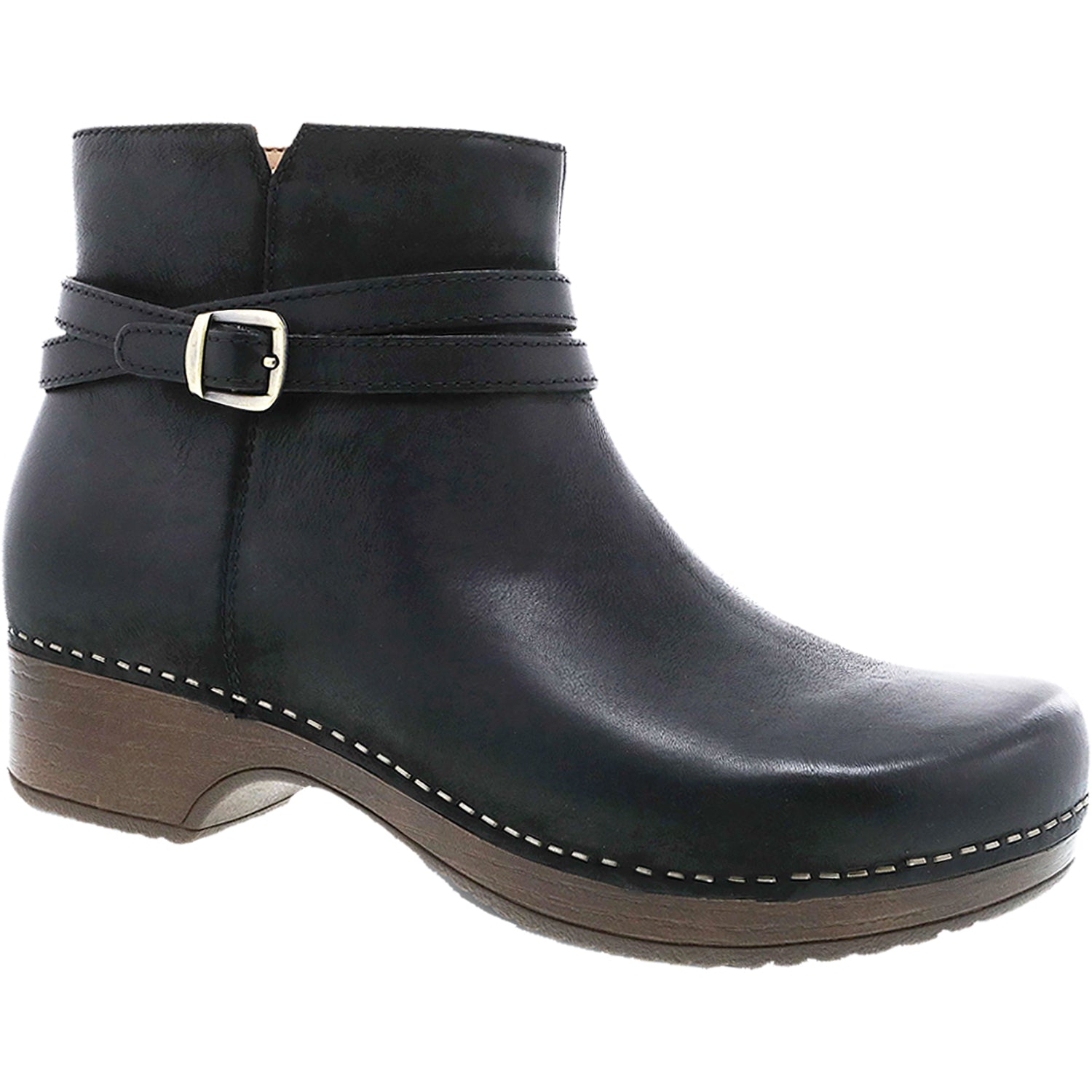 Womens Dansko Women's Dansko Brook Black Burnished Nubuck Black Burnished Nubuck