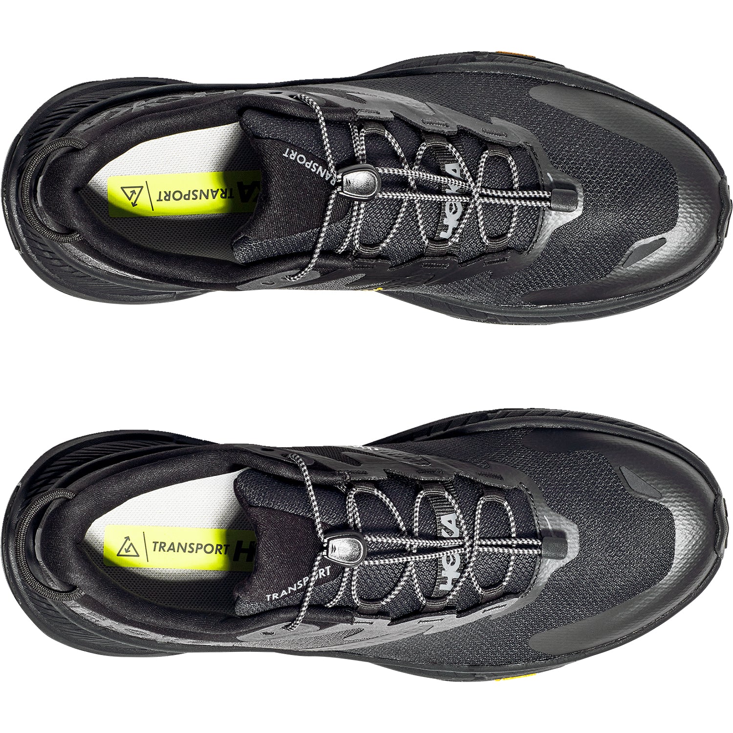 Mens Hoka one one Men's Hoka Transport Black/Black Mesh Black/Black Mesh