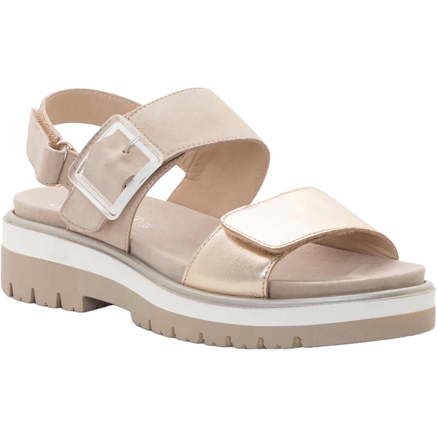 Womens Ara shoes Women's Ara Marbella Sand Metallic Leather Sand Metallic Leather