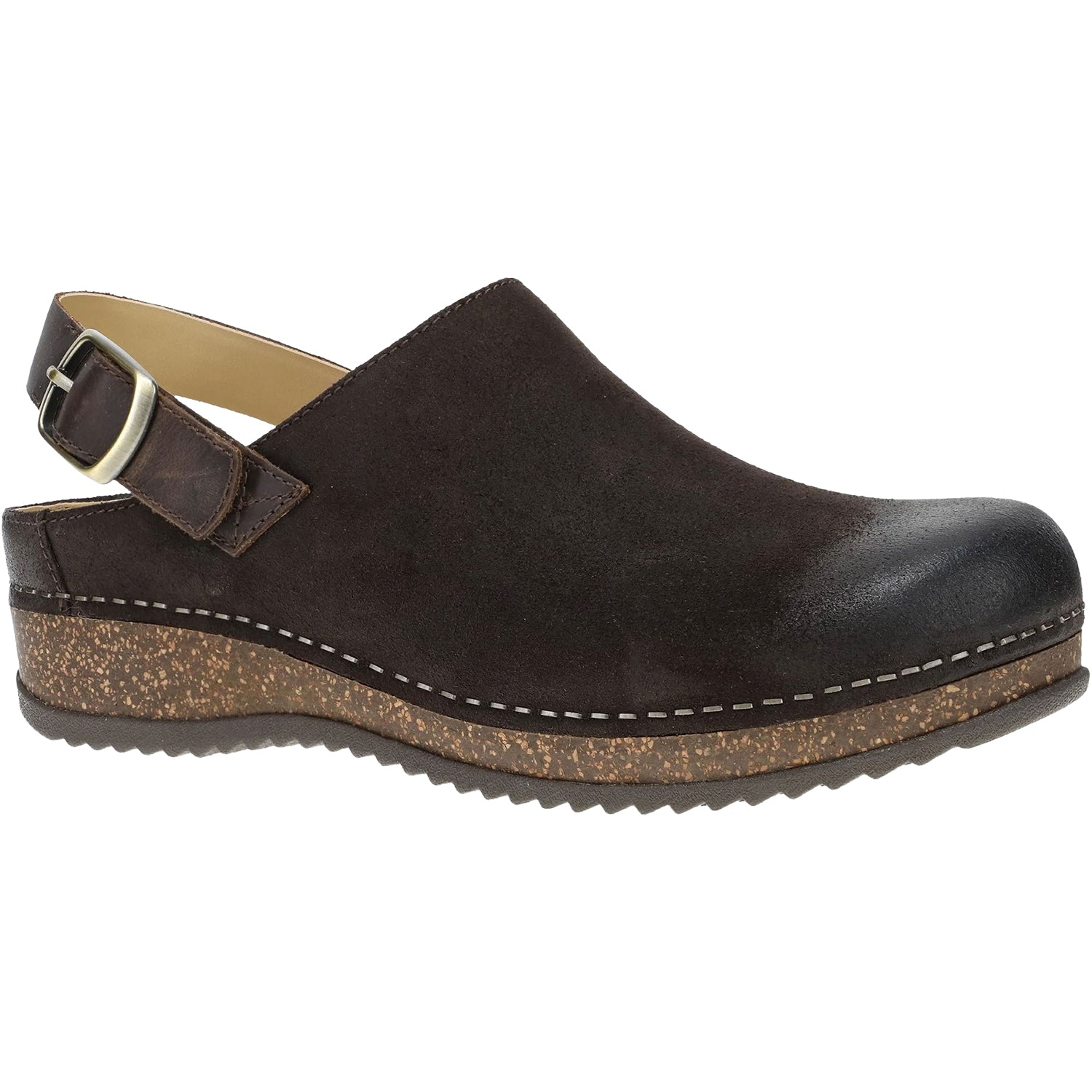 Womens Dansko Women's Dansko Merrin Chocolate Burnished Suede Chocolate Burnished Suede